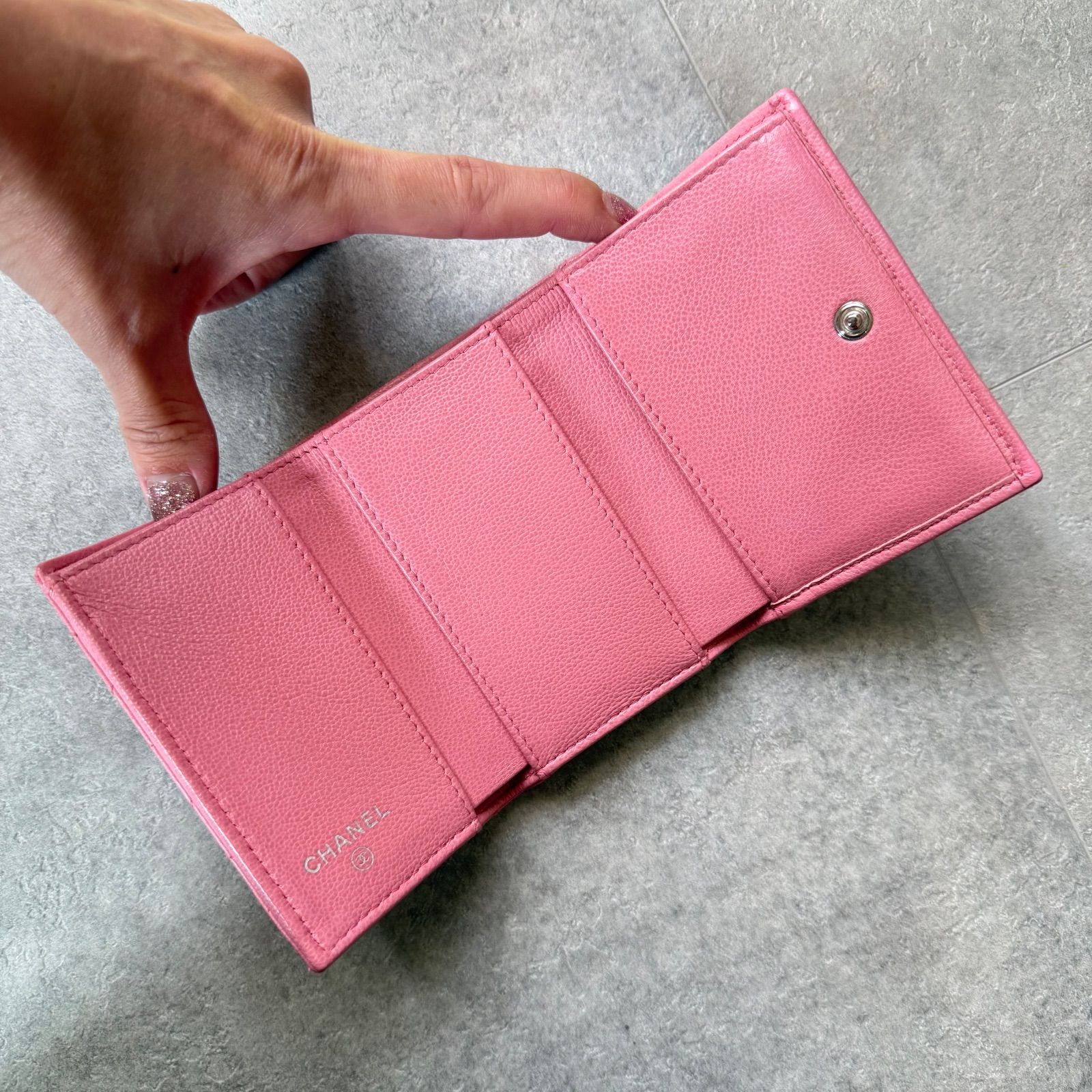 CHANEL シャネル ハーフココ スモールフラップ コンパクトウォレット 
