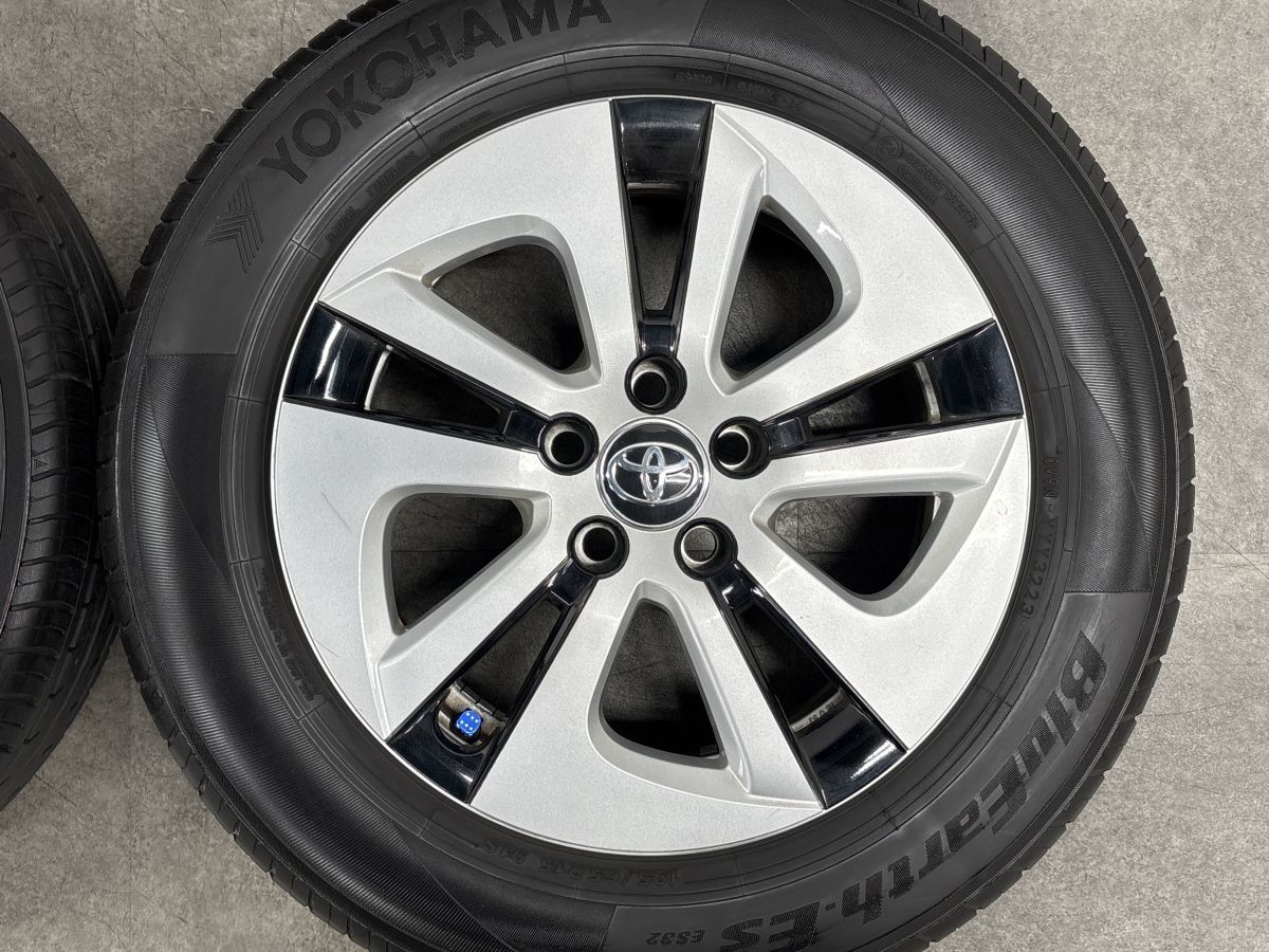 50プリウス純正★2022年製造　ブリヂストン　エコピア　195/65R15 15×6.5　岩手県　安心のバランス調整済　カローラスポーツ　カローラHV 良好品】トヨタ 50 プリウス 純正 15in 6.5J +40 PCD100 2023年製