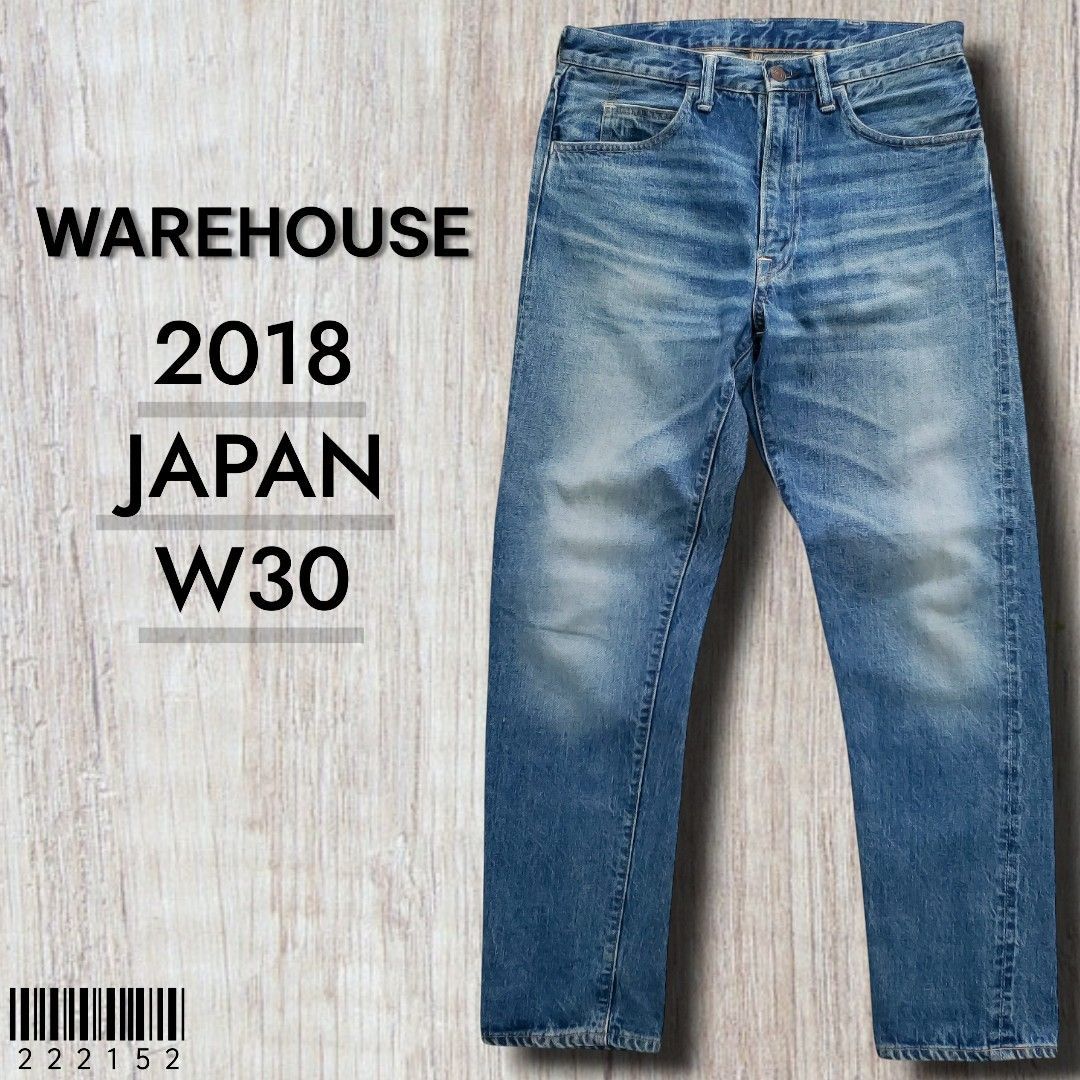 WAREHOUSEウエアハウス□美品 2018年 日本製 2ND HAND 1606 USED WASH