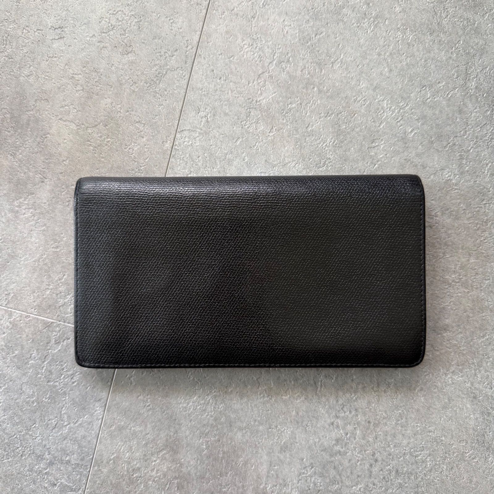 美品 CHANEL シャネル ココボタン 二つ折り長財布 ブラック ゴールド 
