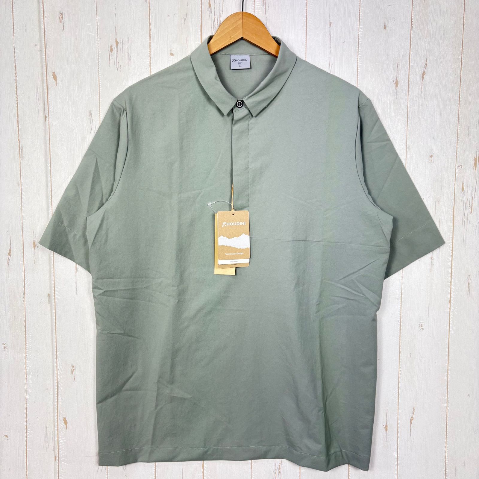 ✉️Men's M グリーン系 Houdini ( フーディニ ) メンズ コスモ シャツ