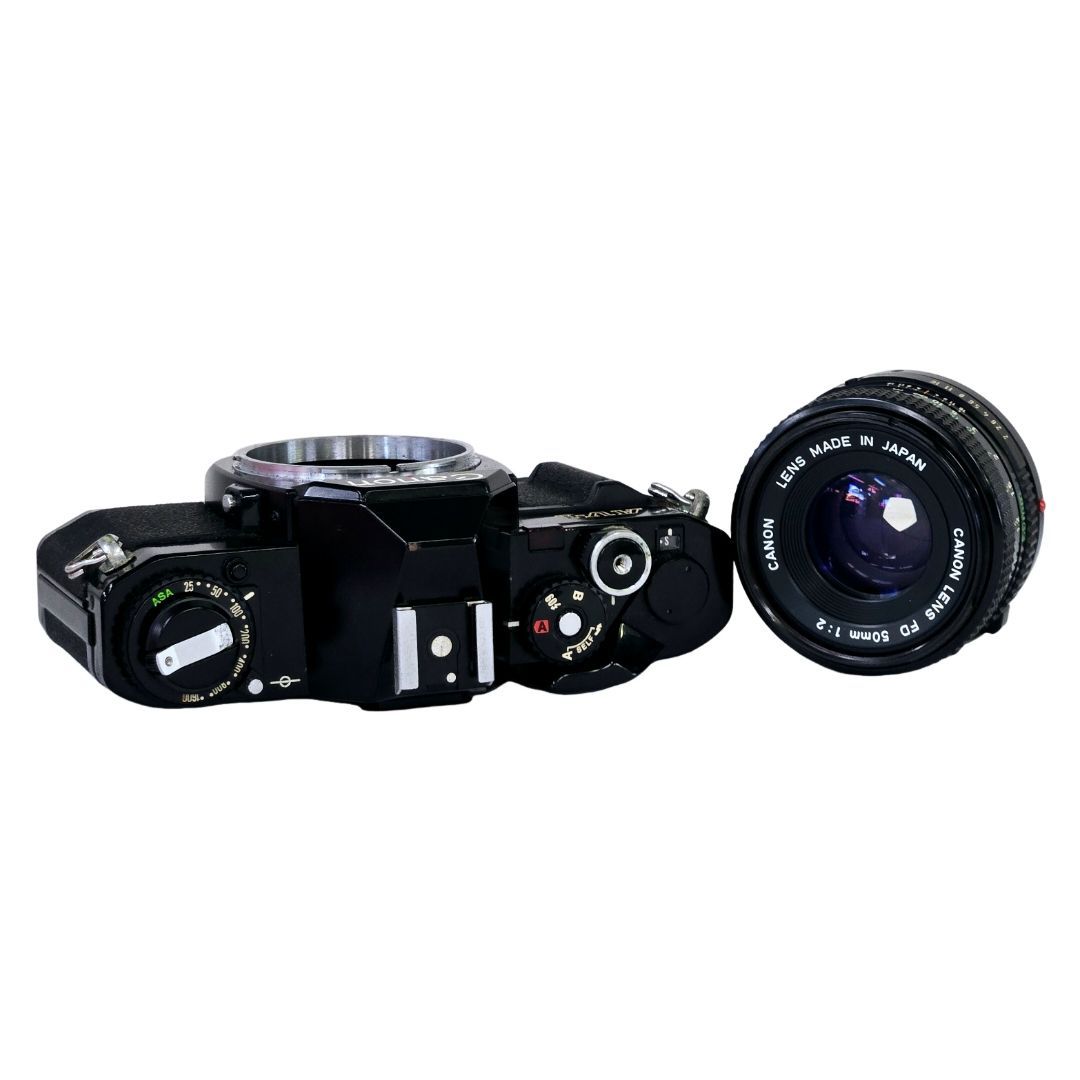 良品】 CANON キャノン AV-1 NEW FD 50mm F2 ボディ レンズセット