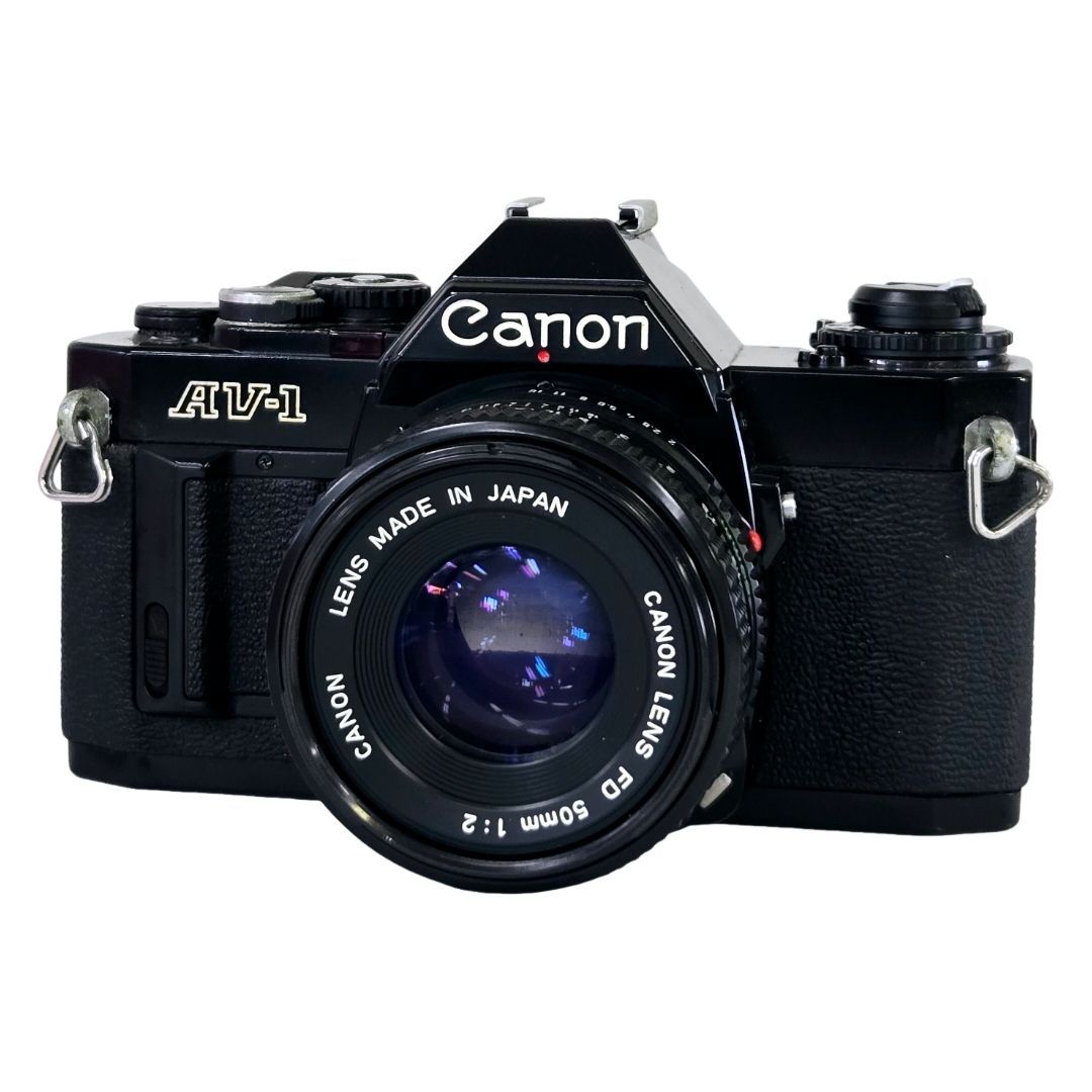 【完動品】CANON AV-1 ＋ FD 50mm F2 良品】 CANON キャノン AV-1 NEW FD 50mm F2 ボディ レンズセット