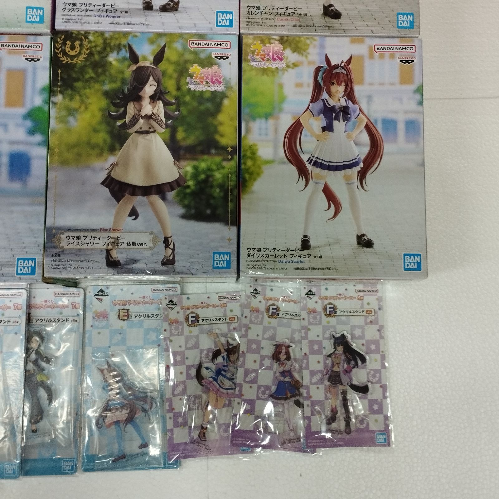 ウマ娘 中古フィギュア7体まとめ売り＋新品アクリルスタンド2個 D29622】ウマ娘 プリティーダービー フィギュア グッズ アクリル