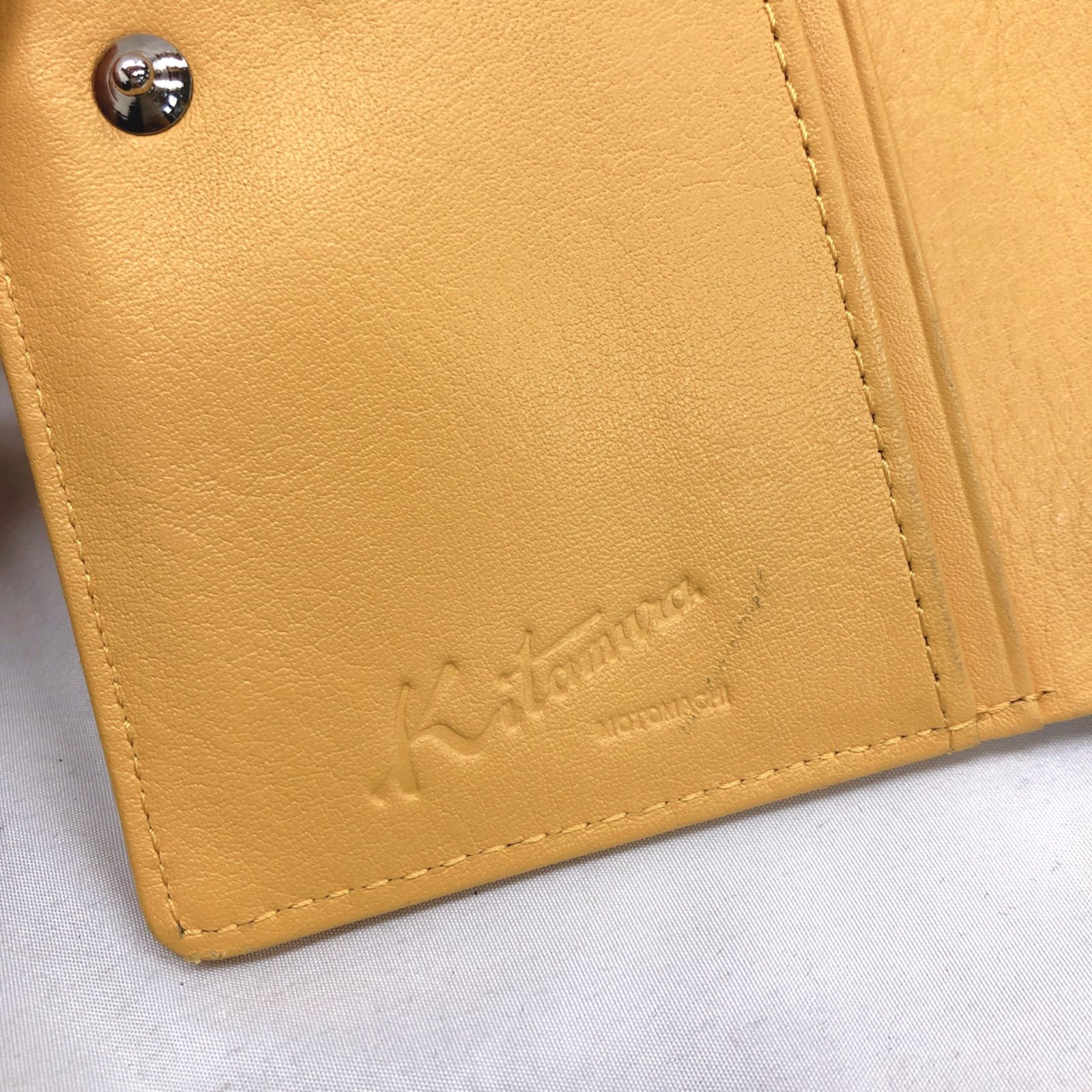 Kitamura Kロゴ 二つ折り財布 イエロー - メルカリ