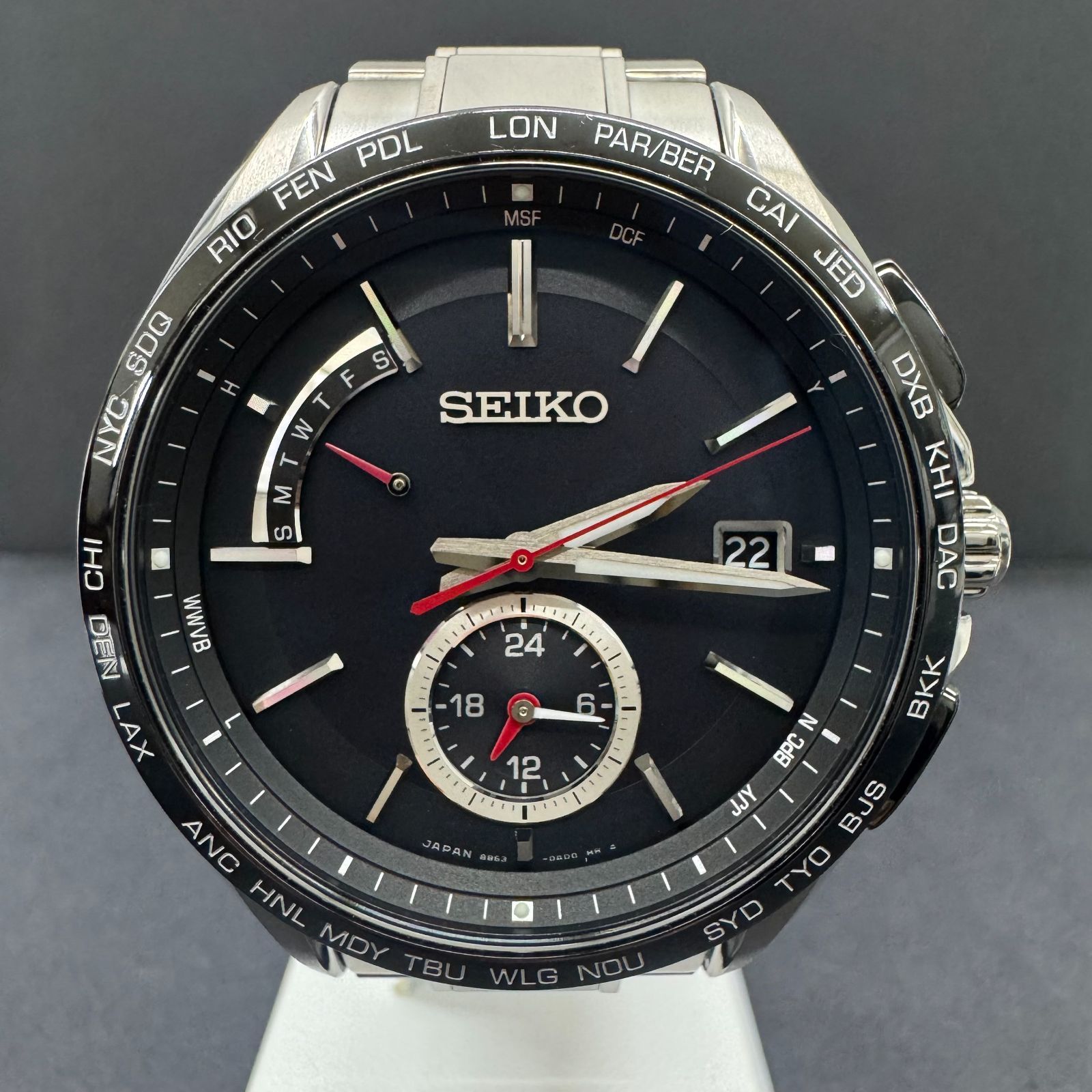 SEIKO 8B63-0AB0 ブライツ 中古品】SEIKOセイコー ブライツ フライトエキスパート 8B63-0AB0