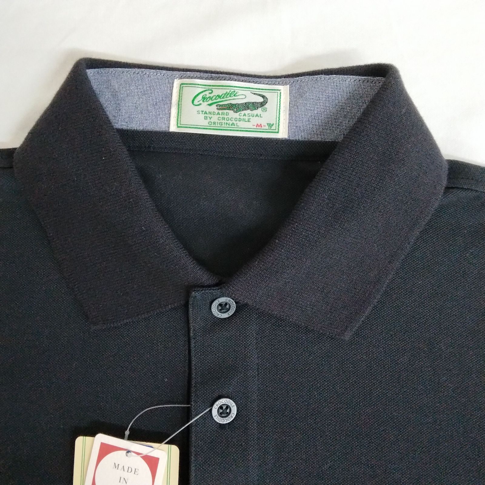 新品 タグ付き Crocodile クロコダイル メンズ 半袖 ポロシャツ M