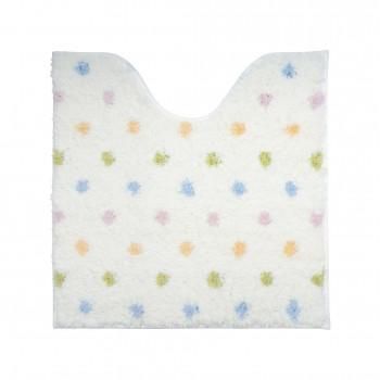 カキウチ ふんわリッチ トイレマット ドット アイボリー 60×60cm
