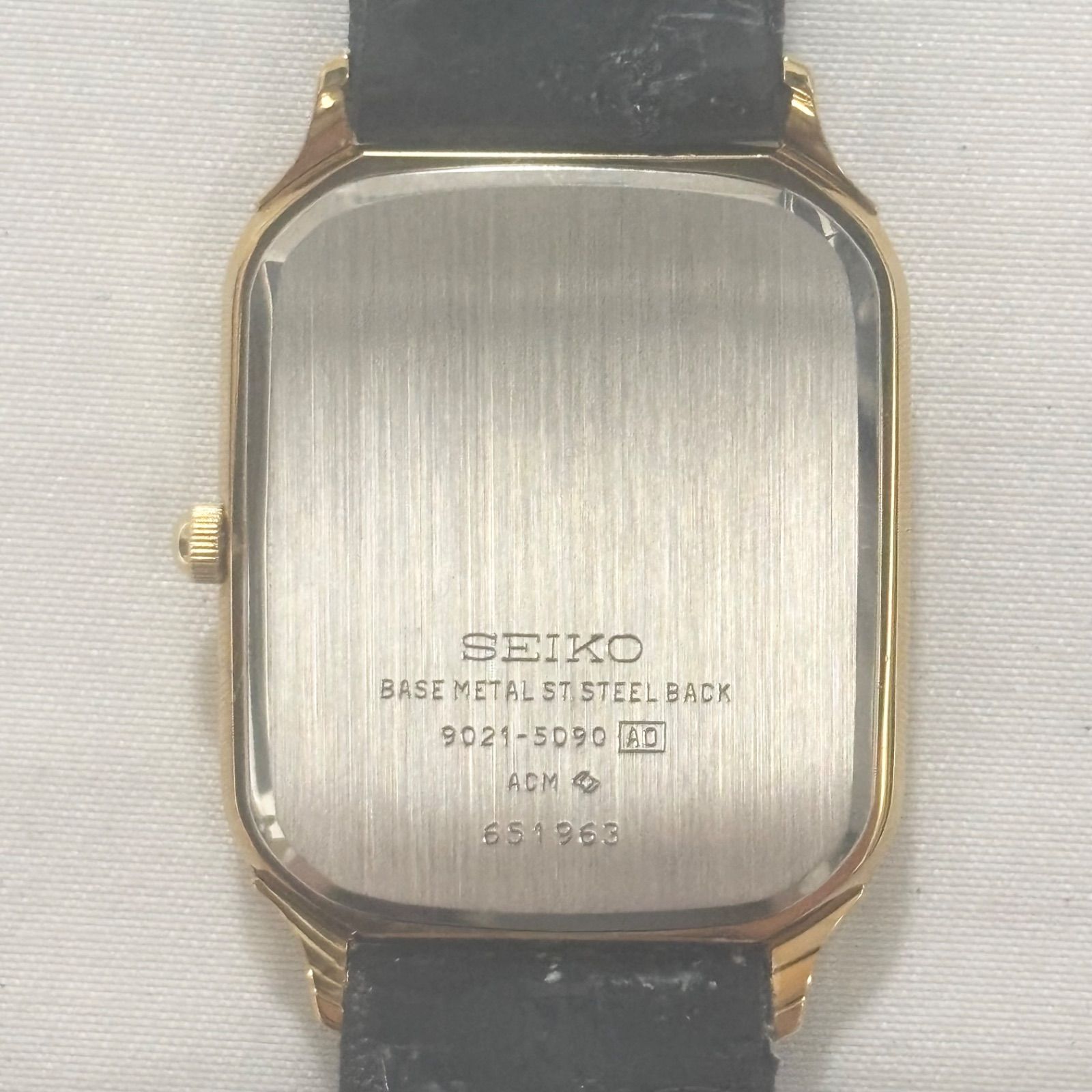 送料無料】SEIKO/セイコー/9021-5090/ゴールド×ブラック/クォーツ 