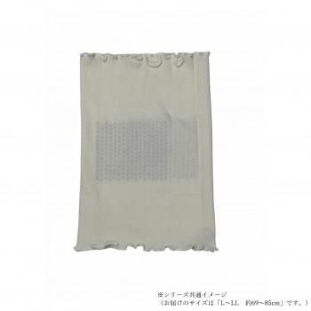 ケアオール　シルクイン　コットン腹巻(レディース)　L-LL約69～85cm　ホワイト　ECR-552059