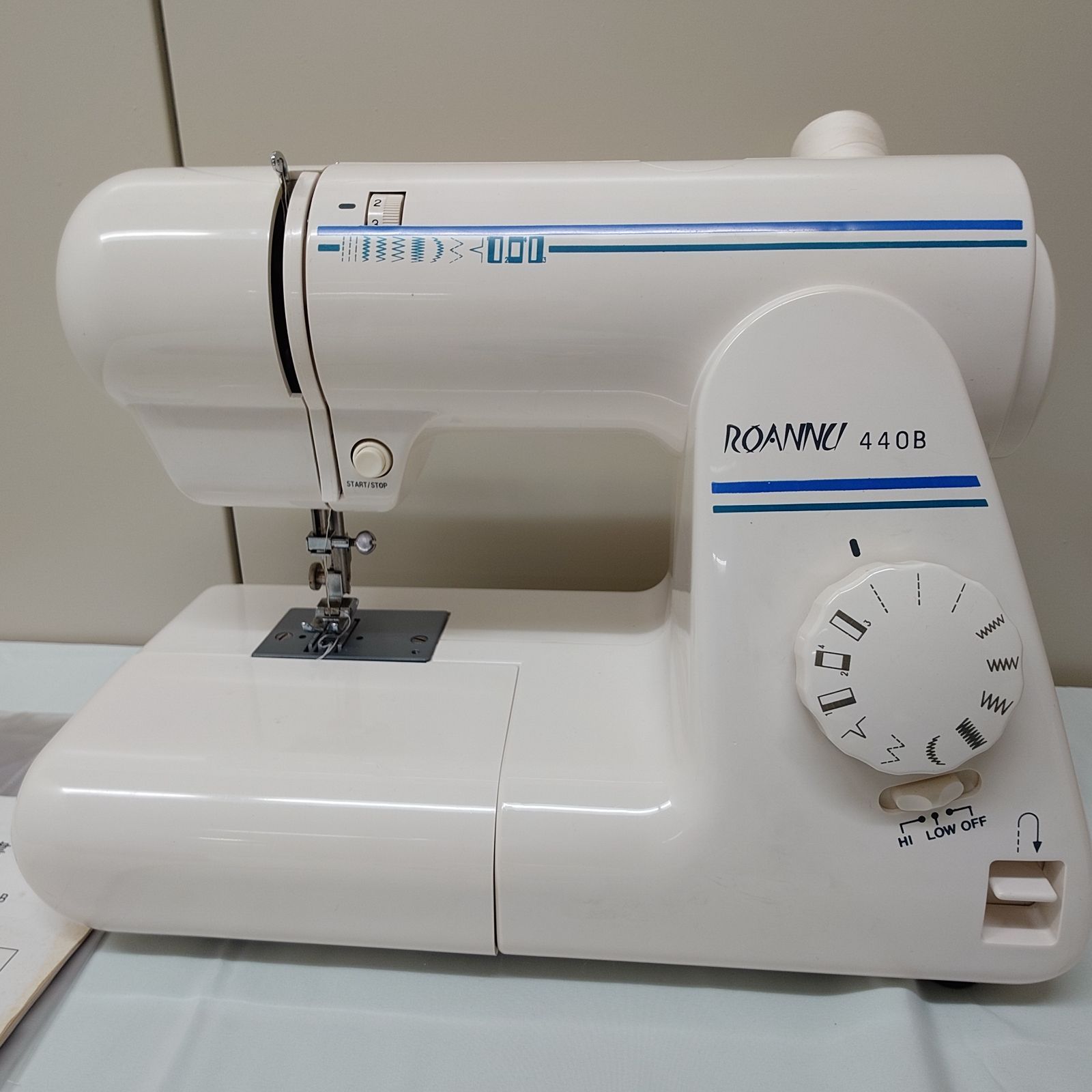 ROANNU 440B 家庭用電動ミシン ジャノメ ミシン ROANNU 440B ロアンヌ 説明書・付属品完備 - メルカリ