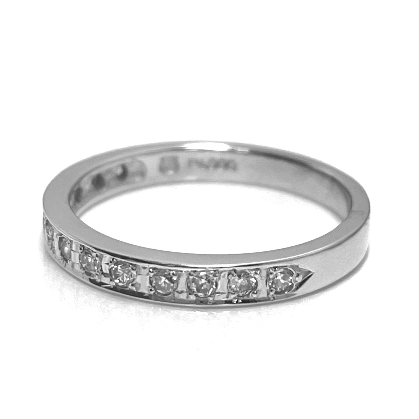 TASAKI / タサキ ハーフエタニティ ダイヤリング Pt900 0.16ct 9.5号 