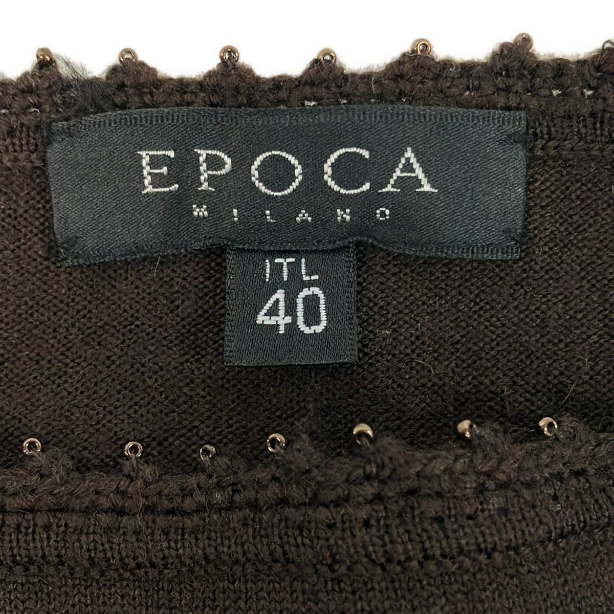EPOCA(エポカ) 長袖セーター サイズITL 40 レディース美品 - ダーク