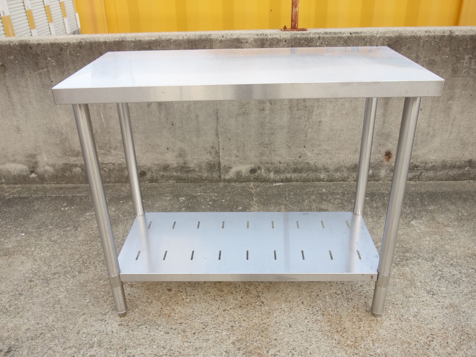 中古】K▽マルゼン 業務用 厨房 作業台 棚 ステンレス 幅900×奥行450
