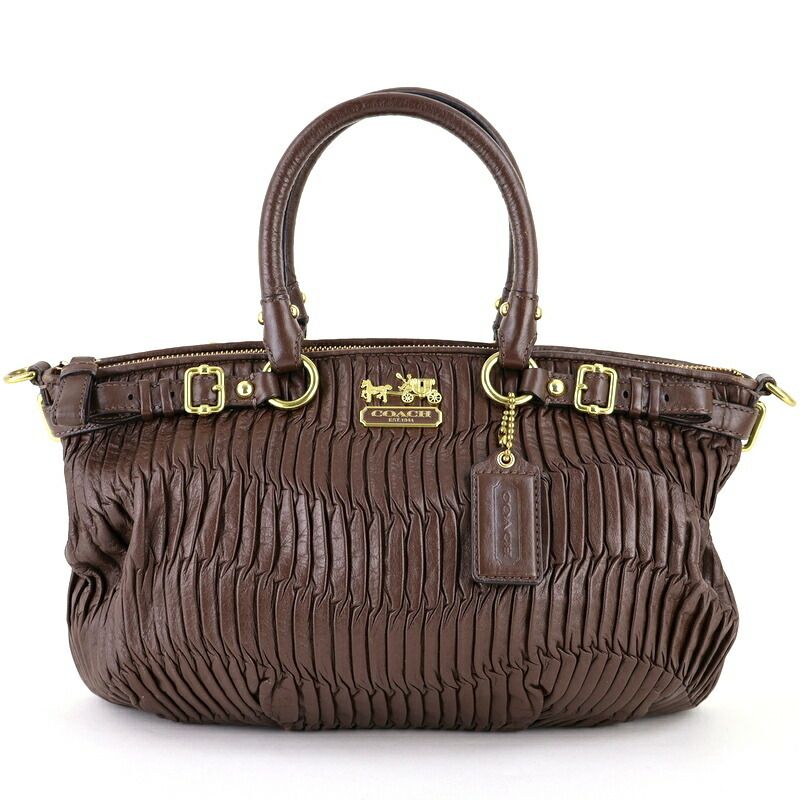 レディース コーチ COACH ハンドバッグ ブラウン 茶色 レザー 18620 