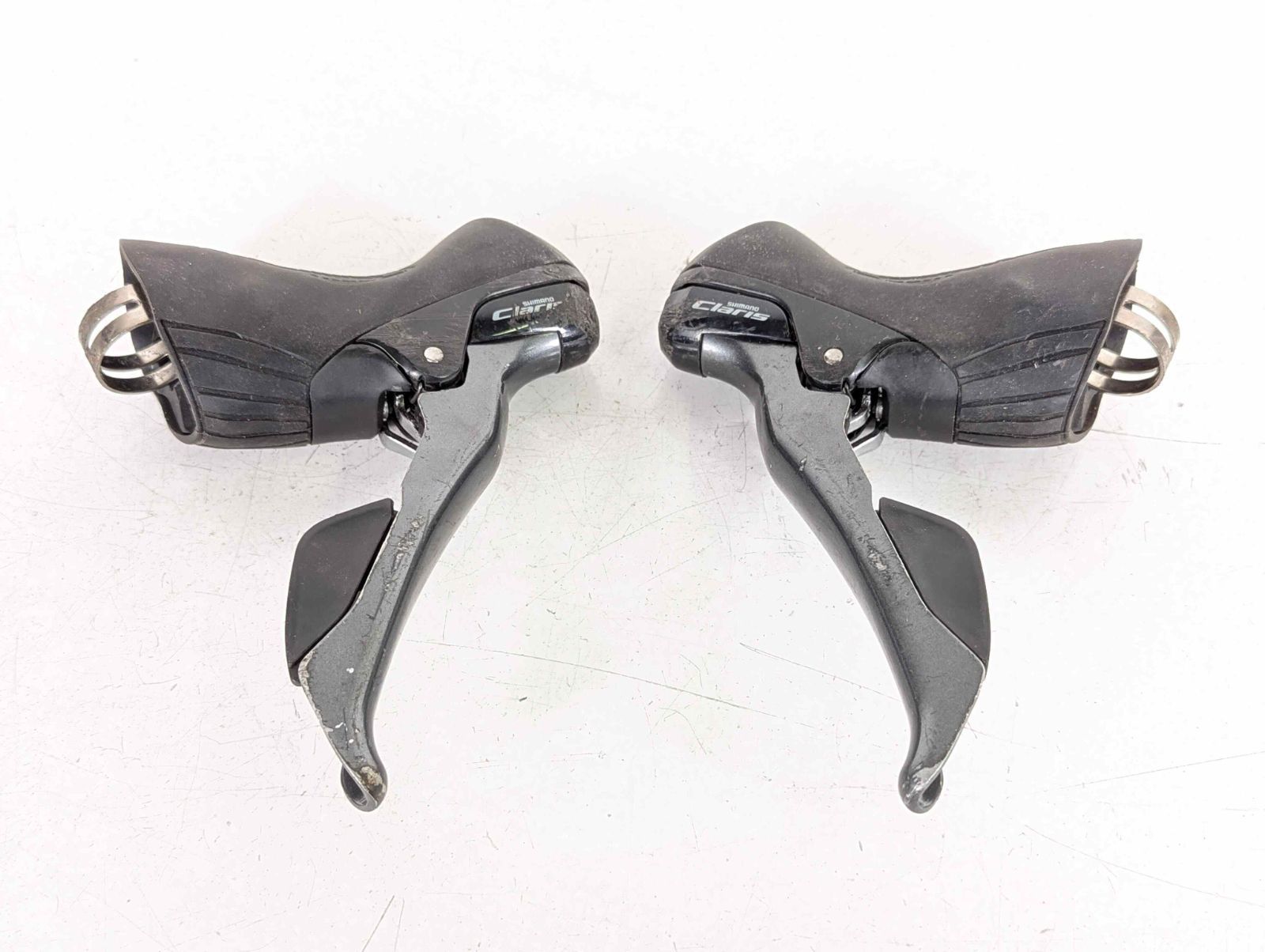 【並品】Shimano シマノ Claris ST R2000 非油圧 機械式 2x 8 STIレバー ST260420A