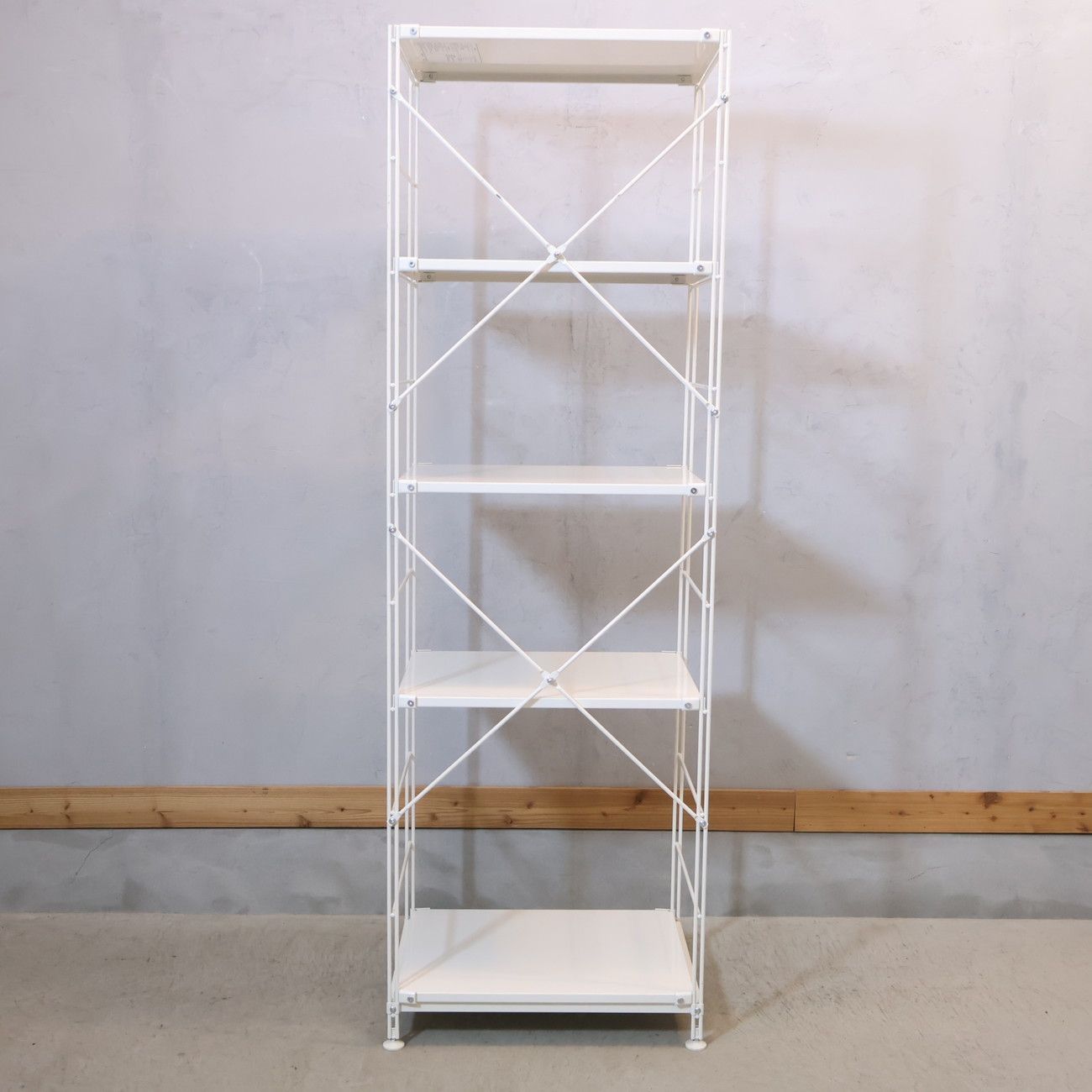 MUJI 無印良品 スチール 5段ユニットシェルフ シンプルモダン 飾り棚 無印良品 MUJI スチール 5段ユニットシェルフ シンプルモダン 飾り棚