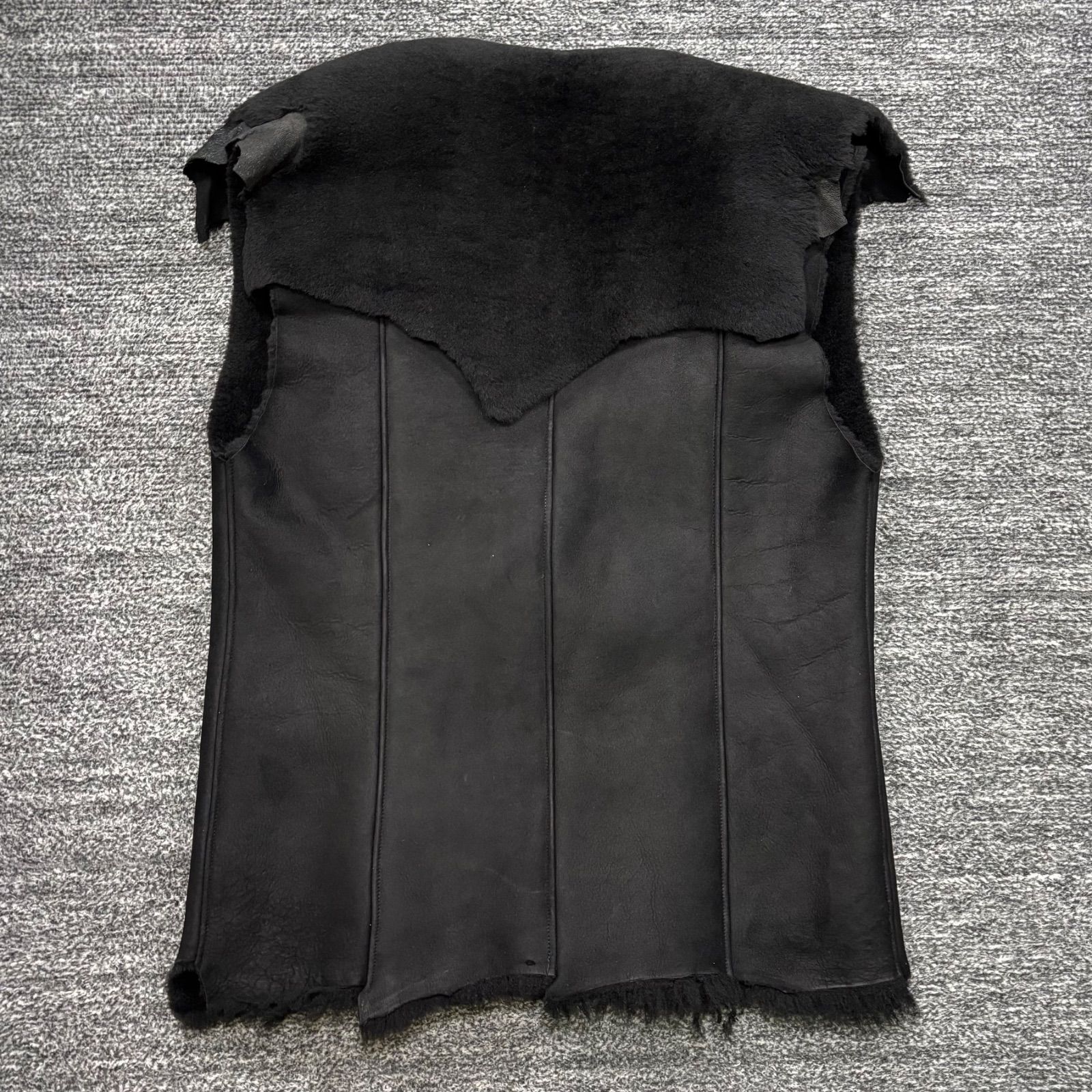未使用品 BLACKBIRD Sleeveless Mouton Vest 1 B-006-V01 定価:319,000