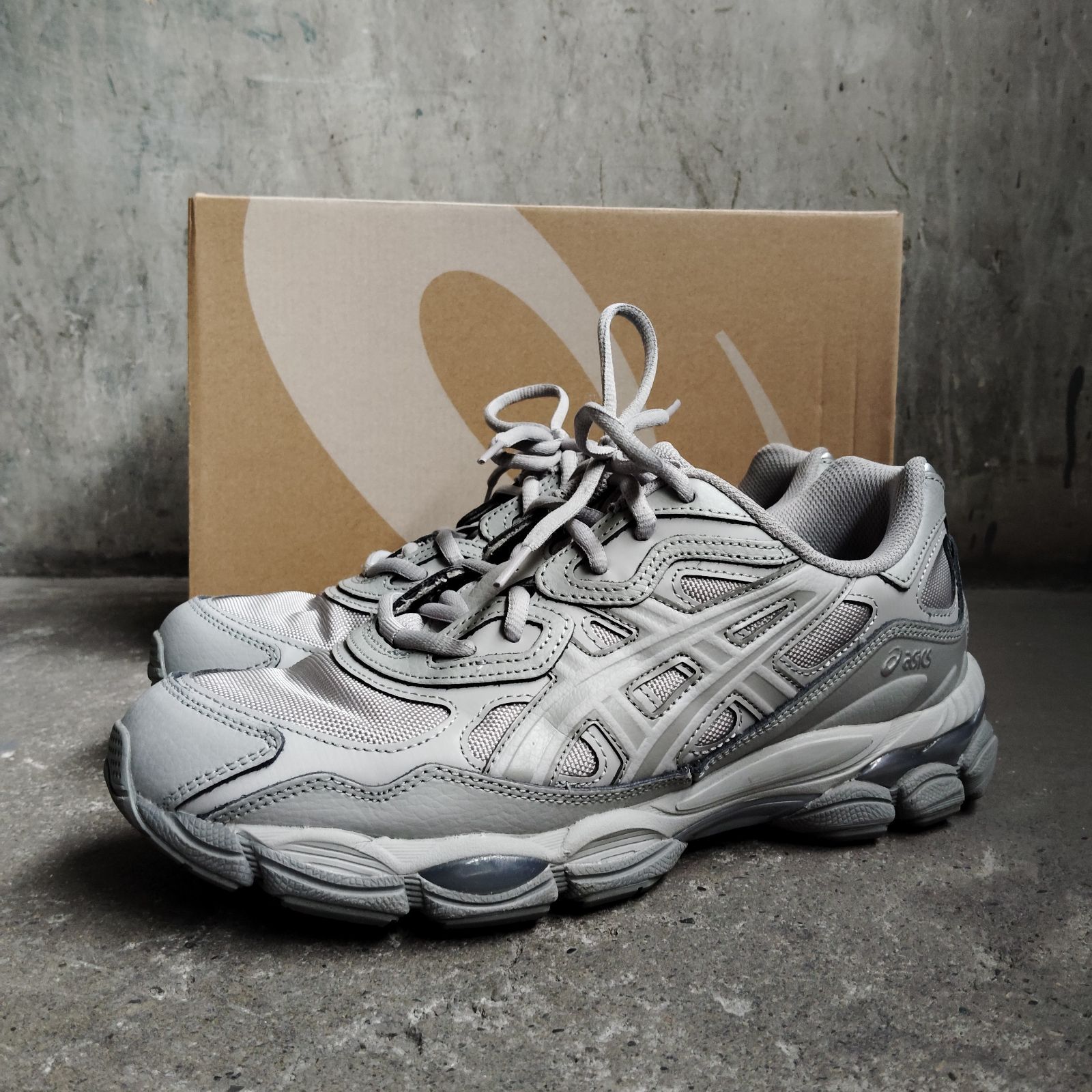 asics GEL-NYC CEMENT GREY 27cm アシックス ゲルNYC セメントグレー