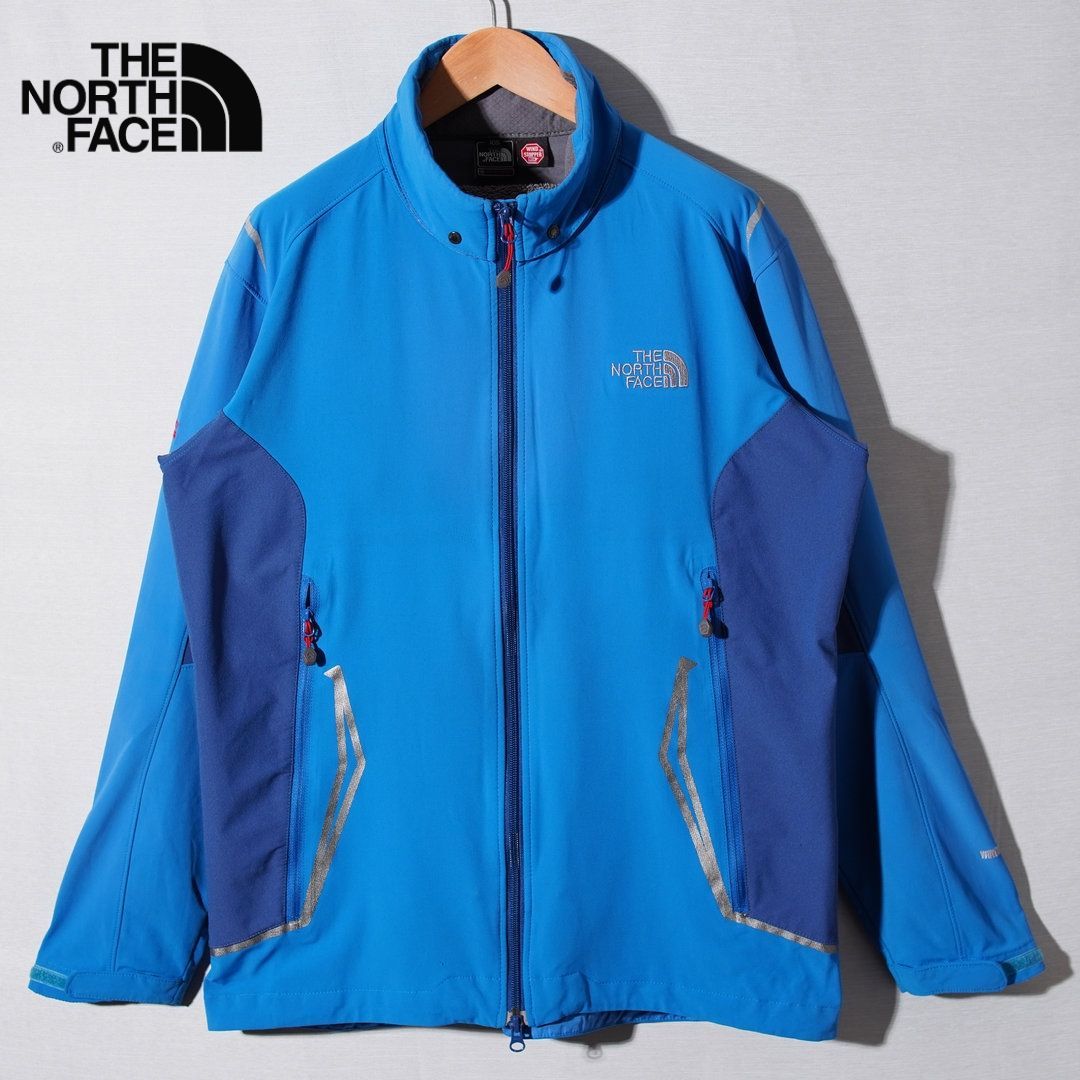 ノースフェイス THE NORTH FACE ソフトシェルジャケット XL ブルー 