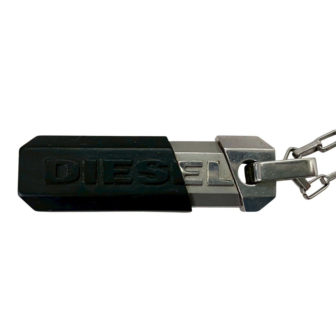 DIESEL】チェーン ロング ネックレス シルバーカラー ステンレス 