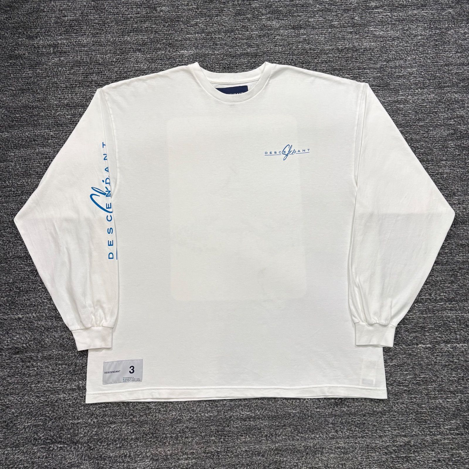 DESCENDANT ホワイト長袖シャツ 美品 23aw DESCENDANT SPUR LS WHITE 3 ディセンダント ロングスリーブ