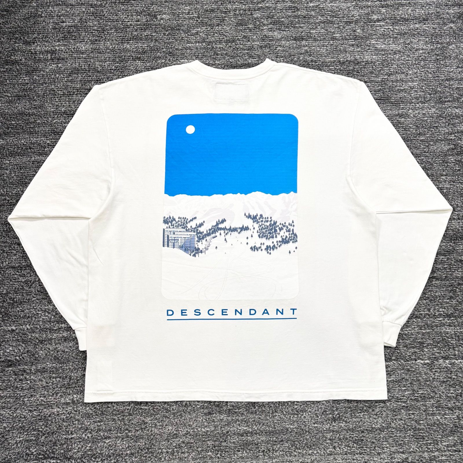 美品 23aw DESCENDANT SPUR LS WHITE 3 ディセンダント ロングスリーブ