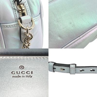 中古】 GUCCI グッチ ショルダーバッグ 447632 GGマーモント スモール