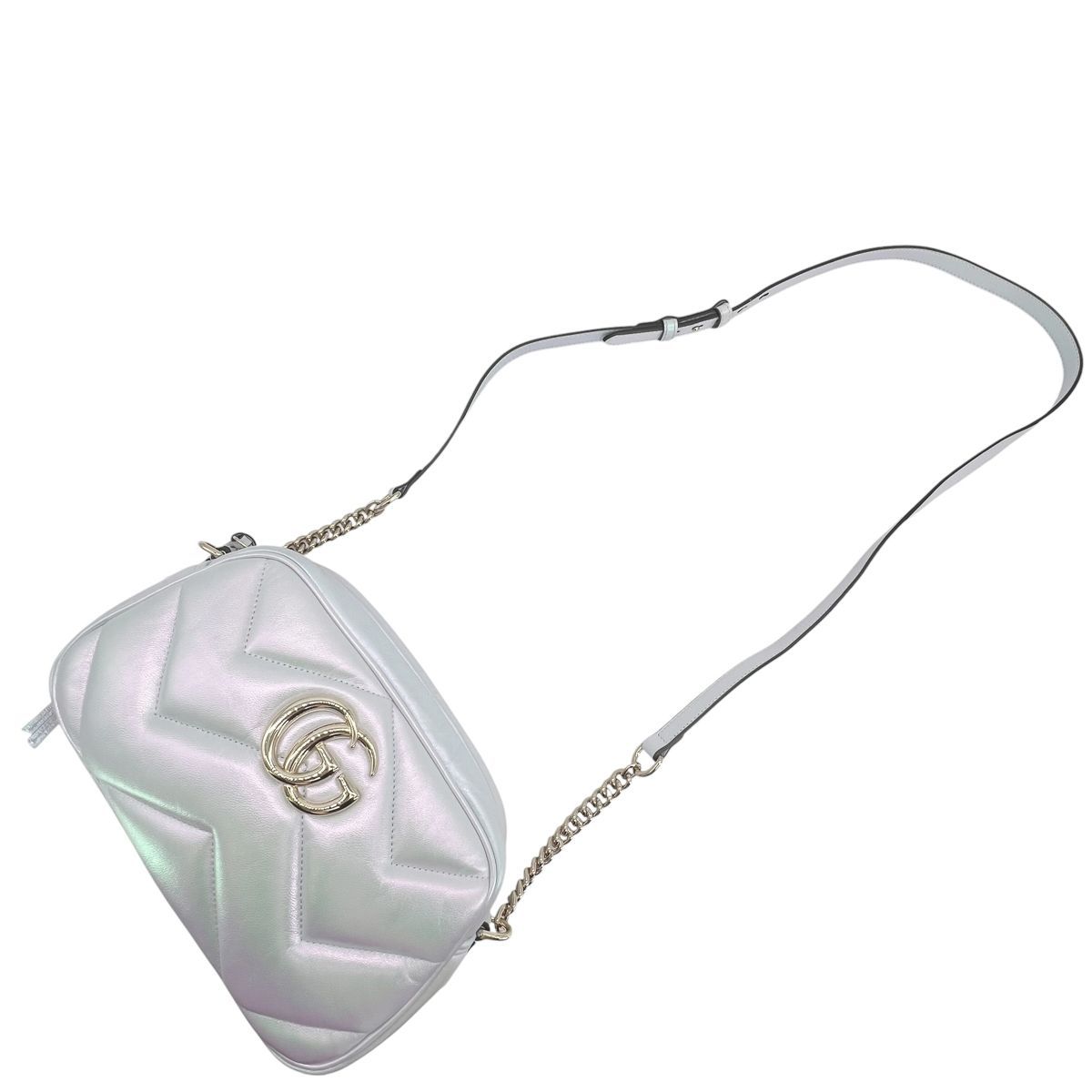 中古】 GUCCI グッチ ショルダーバッグ 447632 GGマーモント スモール 