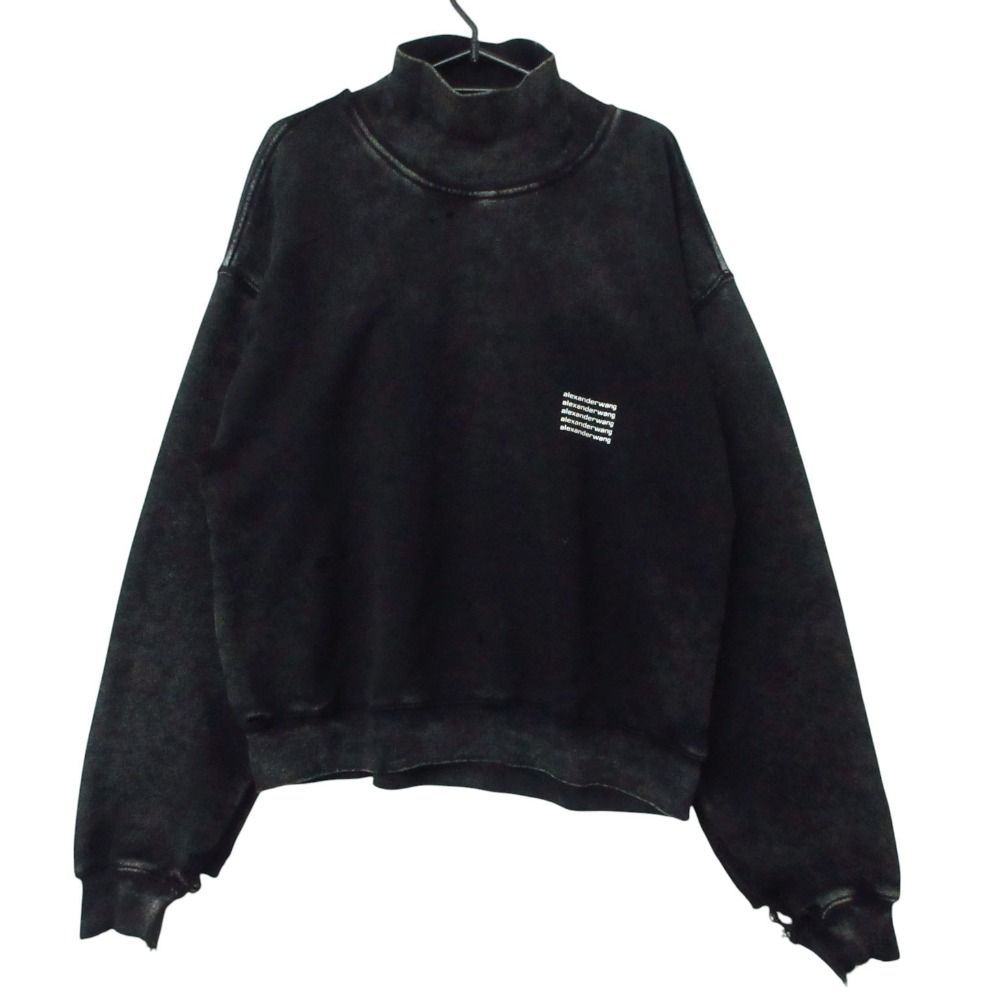 alexander wang ブラック クロップドスウェット アレキサンダーワン