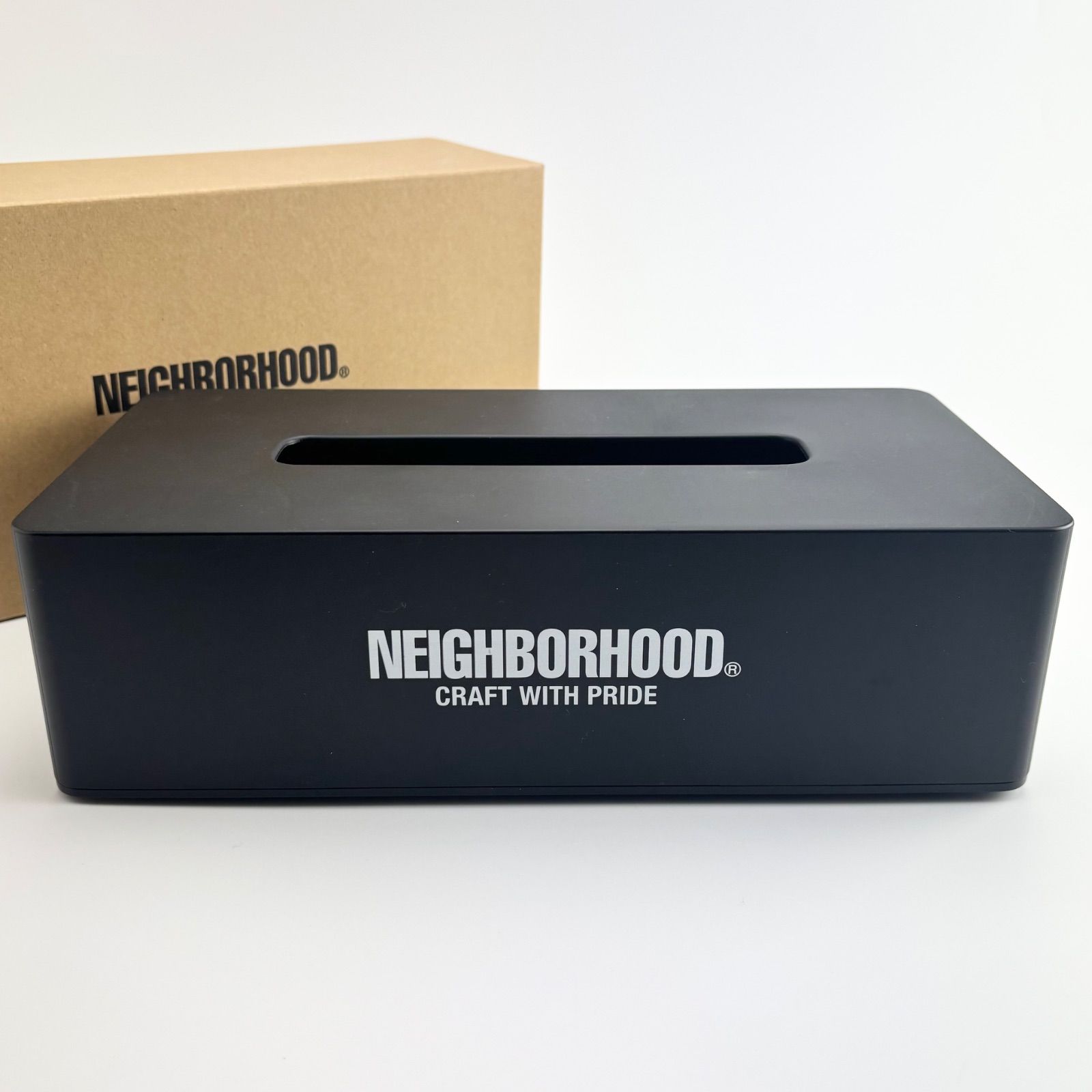 未使用同様 NEIGHBORHOOD LOGO TISSUE CASE 242YJNH-AC01