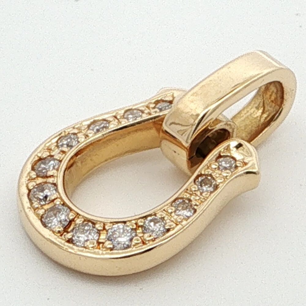 0.11ct シンパシーオブソウル ホースシュー 馬蹄 ダイヤ ペンダント 