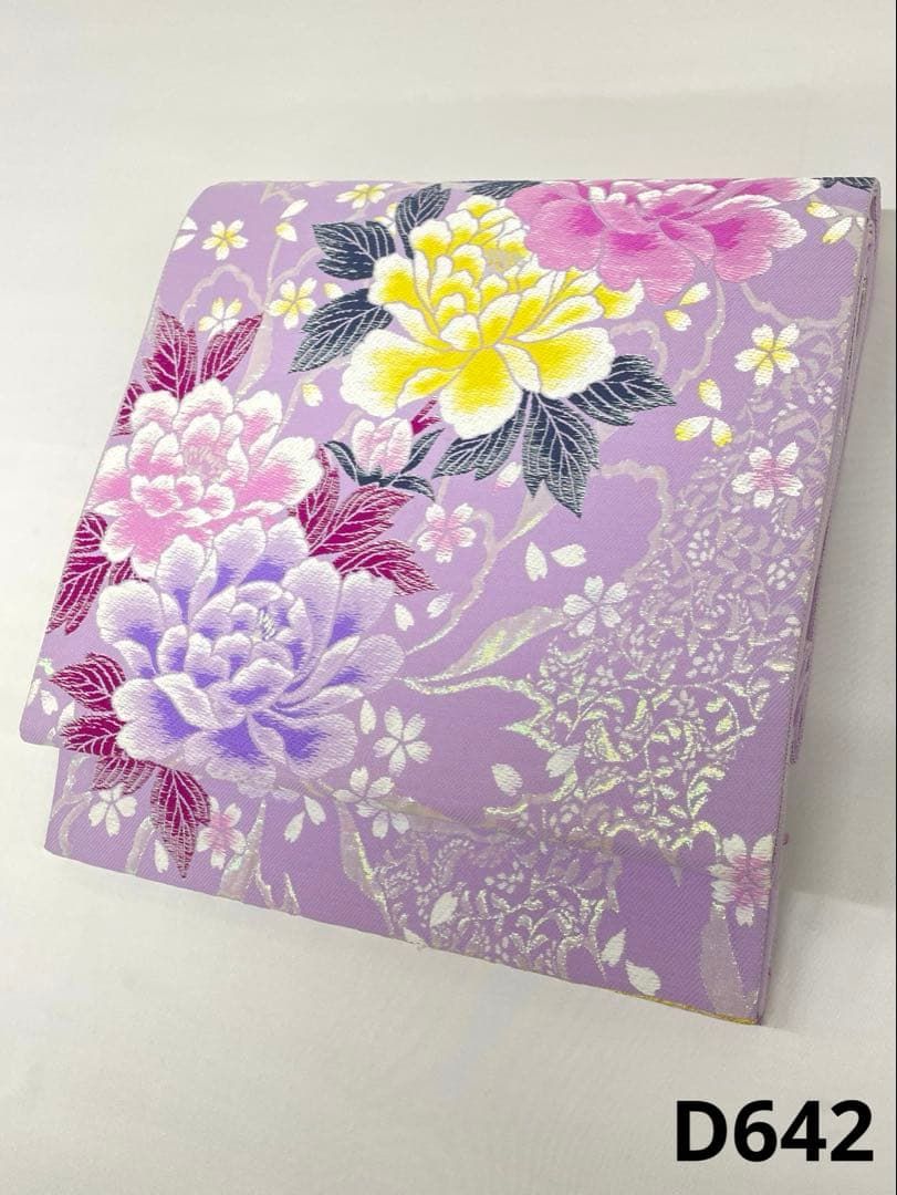 袋帯 正絹 振袖 牡丹 D642 【公式通販】
