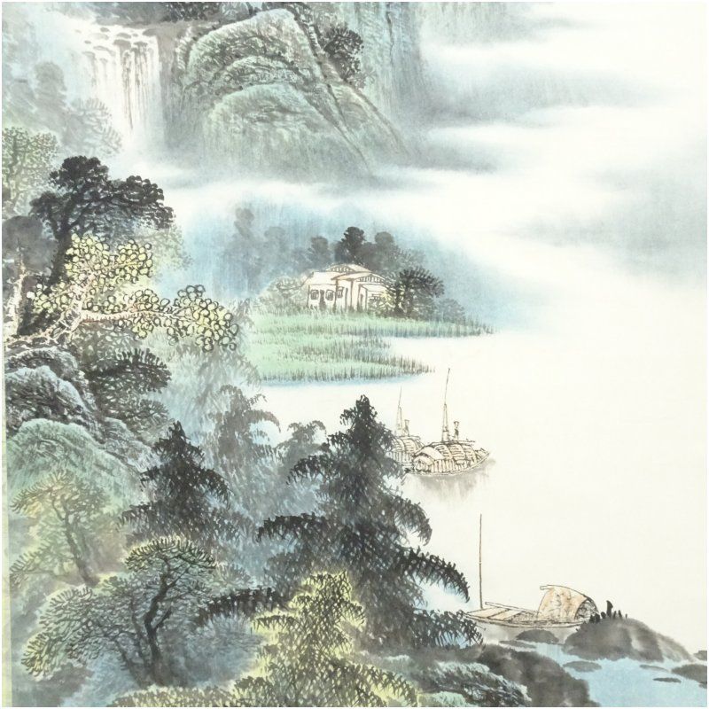 中国美術品・名家手描き駿馬彩畫4條塀掛軸・水彩畫・徐悲鴻印款・肉筆・掛軸　証書付 中国 徐筆 水墨山水 肉筆紙本掛軸 掛け軸 床の間 書 おしゃれ 絵画