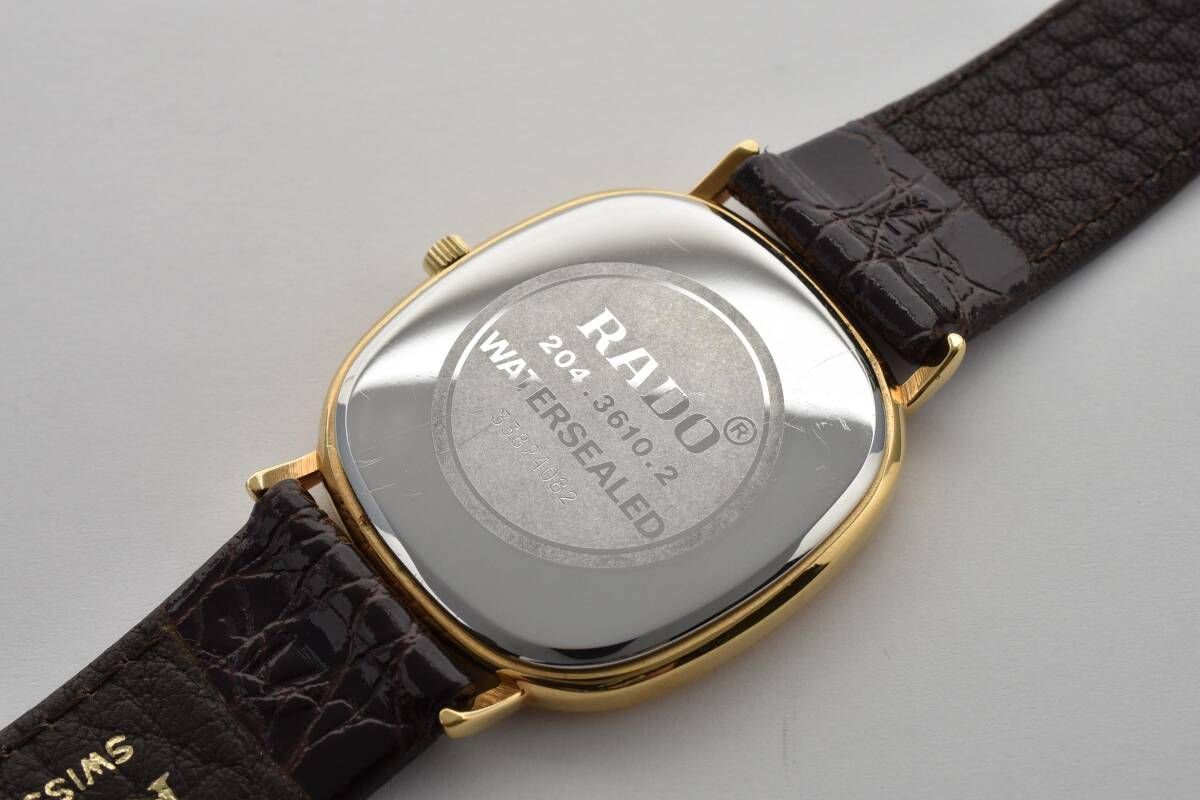 稼働】 ラドー RADO 204.3610.2 腕時計 ユニセックス スクエア