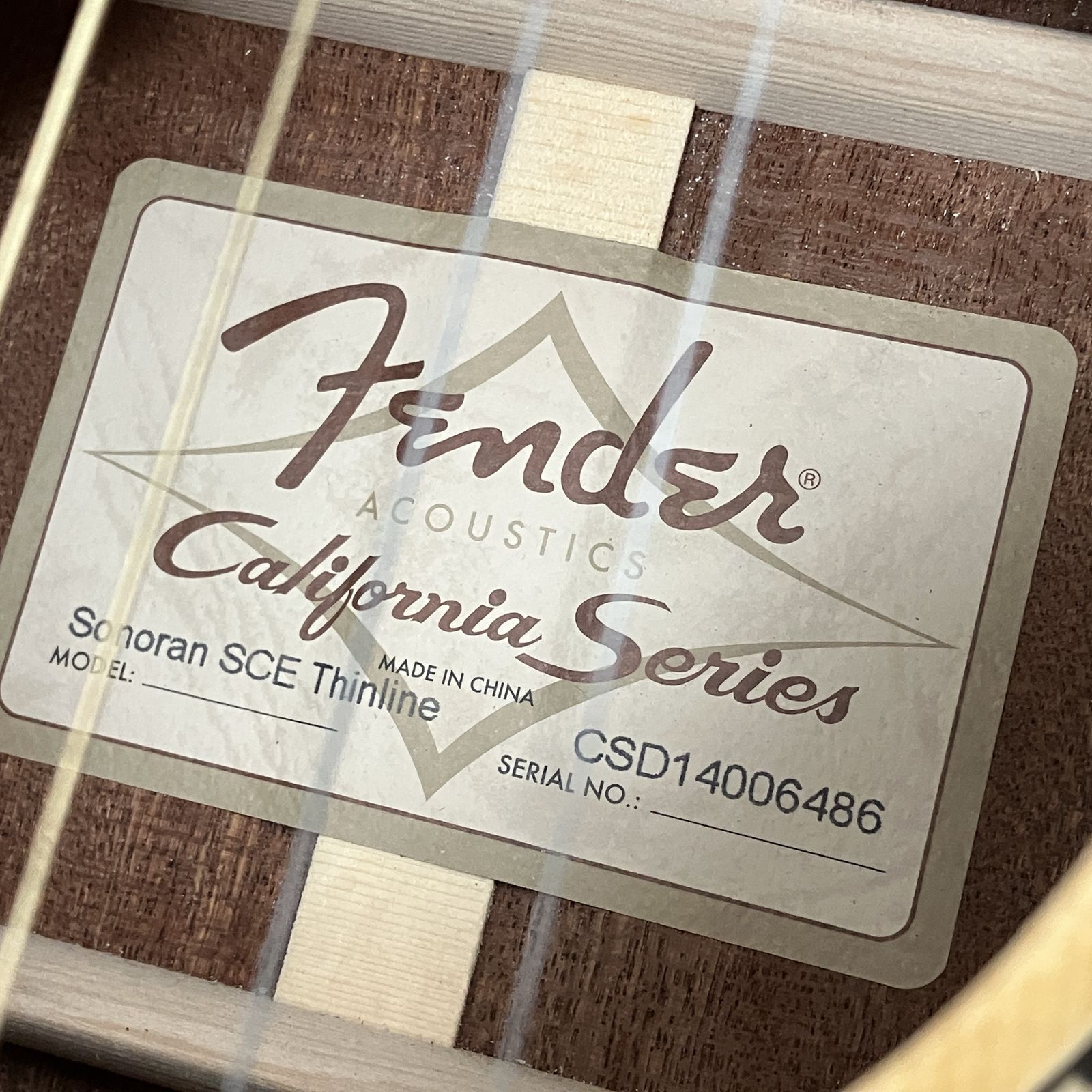 Fender Acoustic SONORAN SCE Thinline エレアコ エレキ
