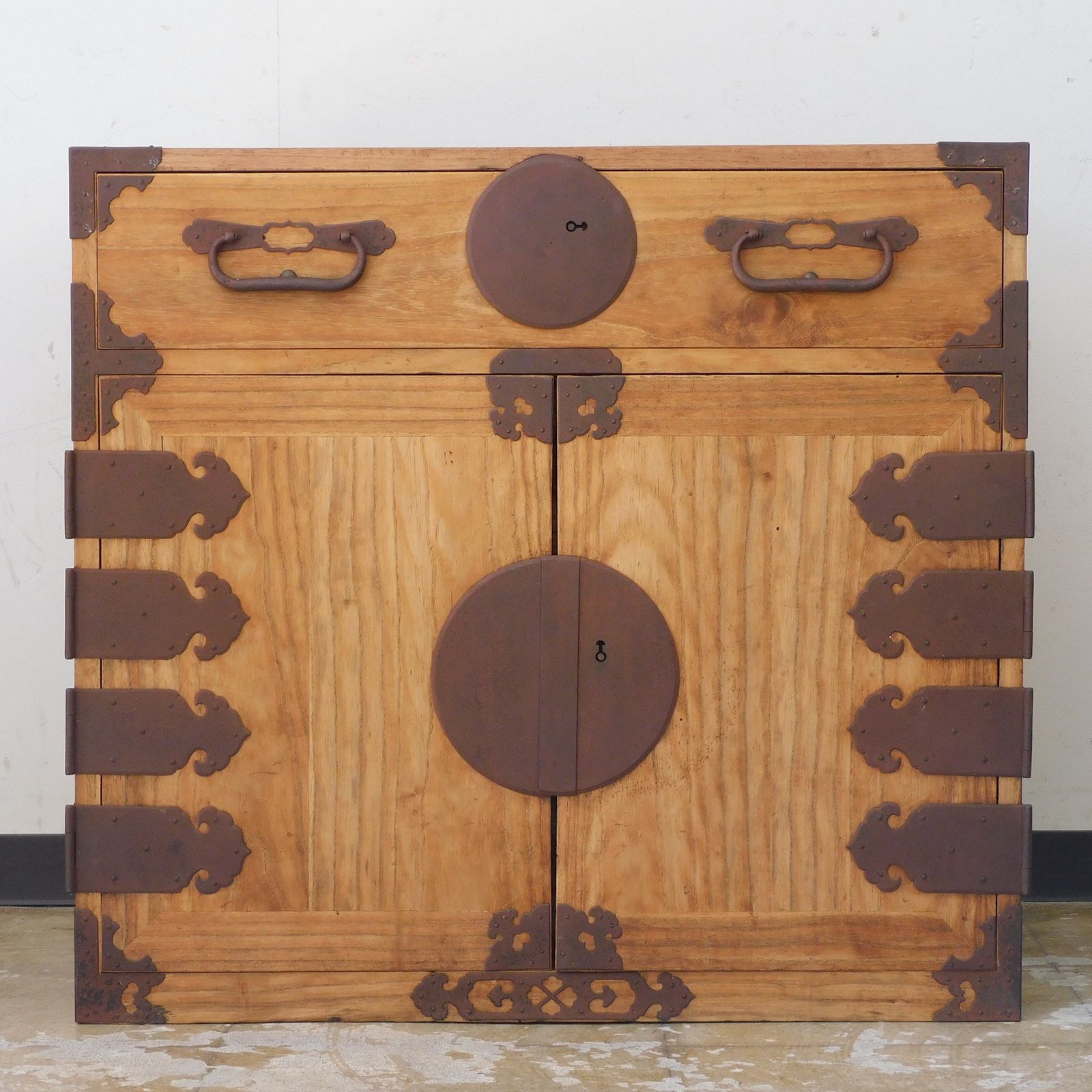 帳場箪笥　時代箪笥　鍵と隠し収納付き 桐帳場箪笥 / Kiri Choba Tansu (Paulownia Small Merchant Chest