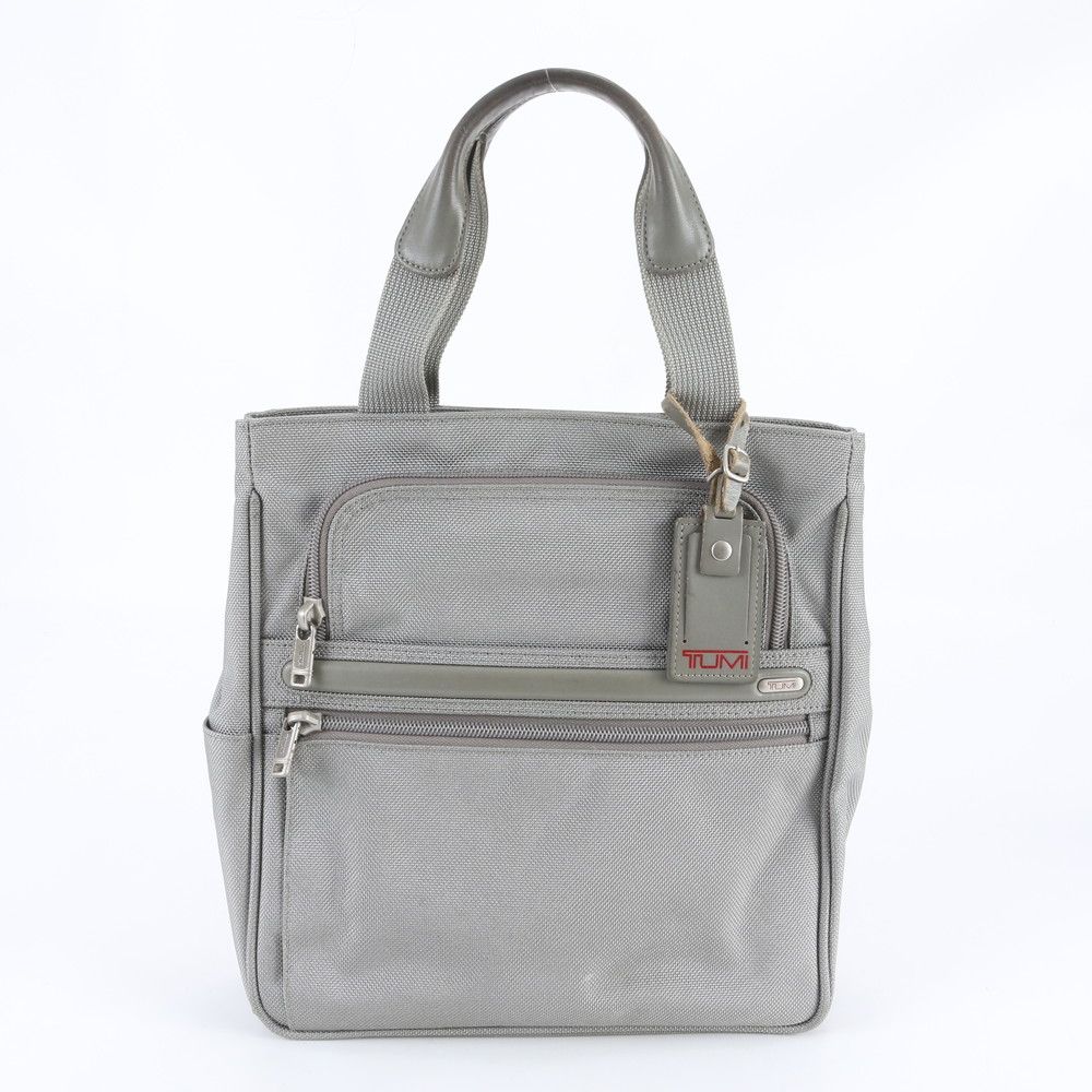TUMI トゥミ MISSION ヨーク トートバッグ グレー A4可 美品 TUMI トゥミ トレーサータグ付 26187S4 レザー トート バッグ