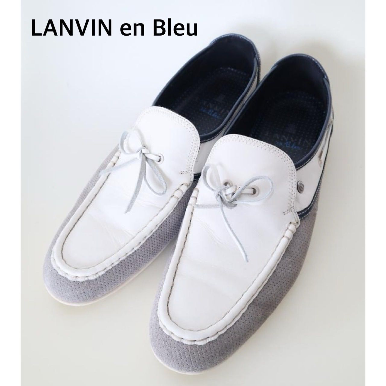 LANVIN en Bleu ランバンオンブルー メンズ スリッポンシューズ 27 