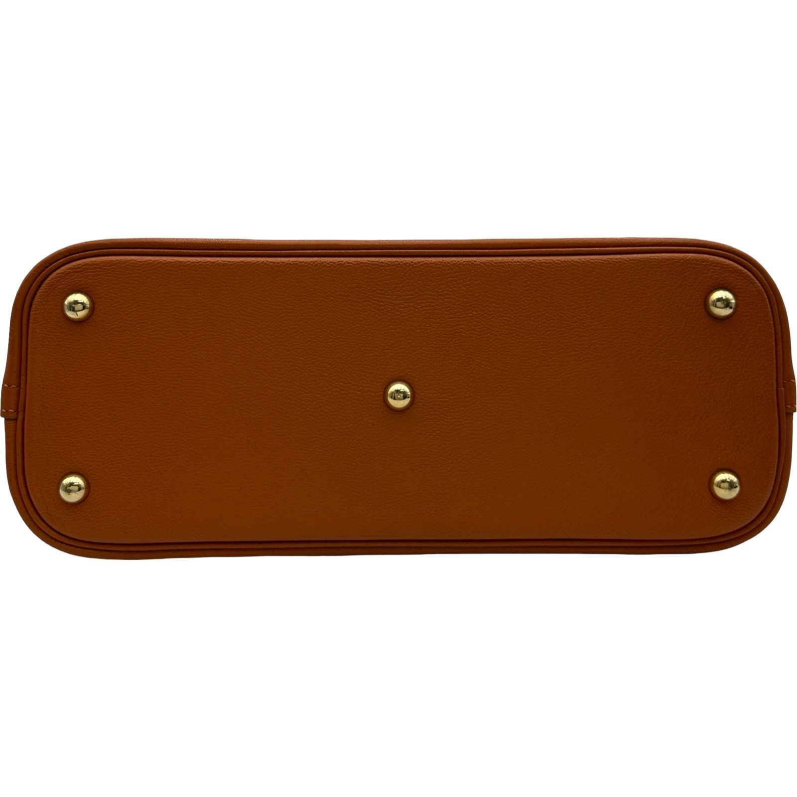 エルメス HERMES ボリード31 □H刻 オレンジ シルバー金具 シェーブル 