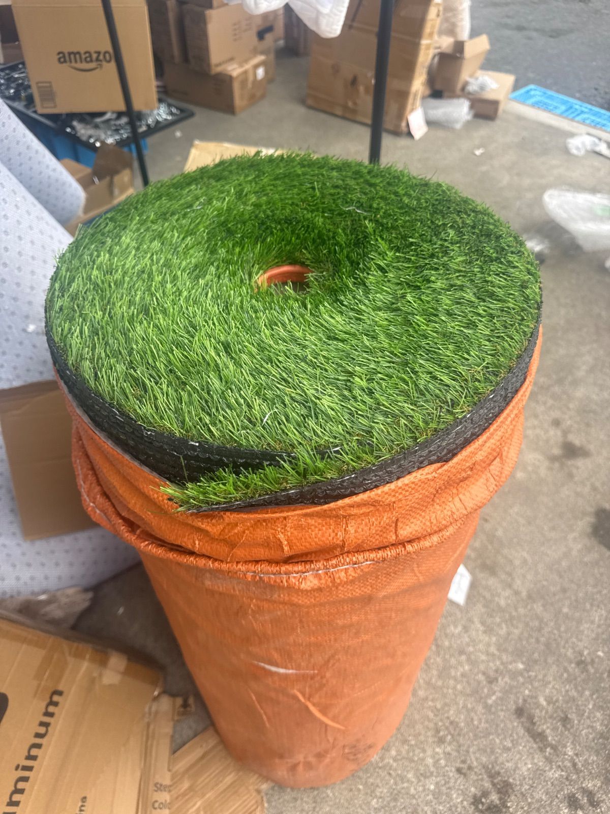 新品　複数在庫有り　人工芝 ロール 1mx20m リアル感 芝丈20mm 高耐久 透水タイプ 防草シート 48本ピン付き ナチュラルグリーン (1x20m, ナチュラルグリーン) 81S+W-BOedL._AC_UF1000,