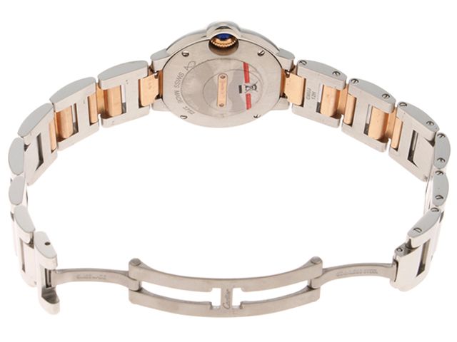 CARTIER カルティエ バロンブルーSM・ダイヤベゼル WE902076 腕時計