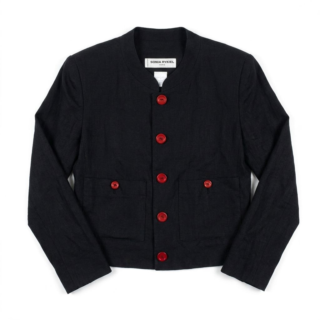 フランス製★ソニア リキエル/SONIA RYKIEL【上38-M/下36-S/黒/レディース】 RA-7] SONIA RYKIEL ソニアリキエル ノーカラージャケット 38 - メルカリ
