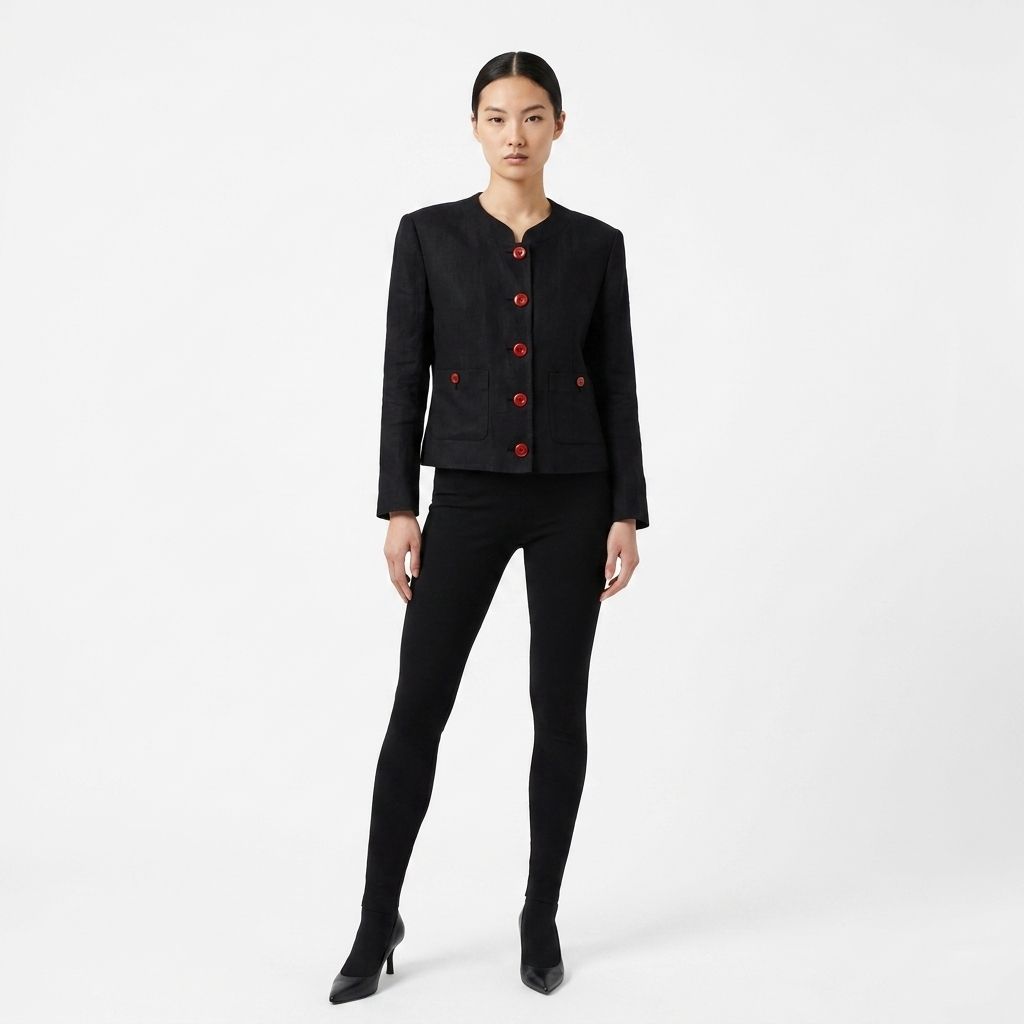 フランス製★ソニア リキエル/SONIA RYKIEL【上38-M/下36-S/黒/レディース】 RA-7] SONIA RYKIEL ソニアリキエル ノーカラージャケット 38 - メルカリ