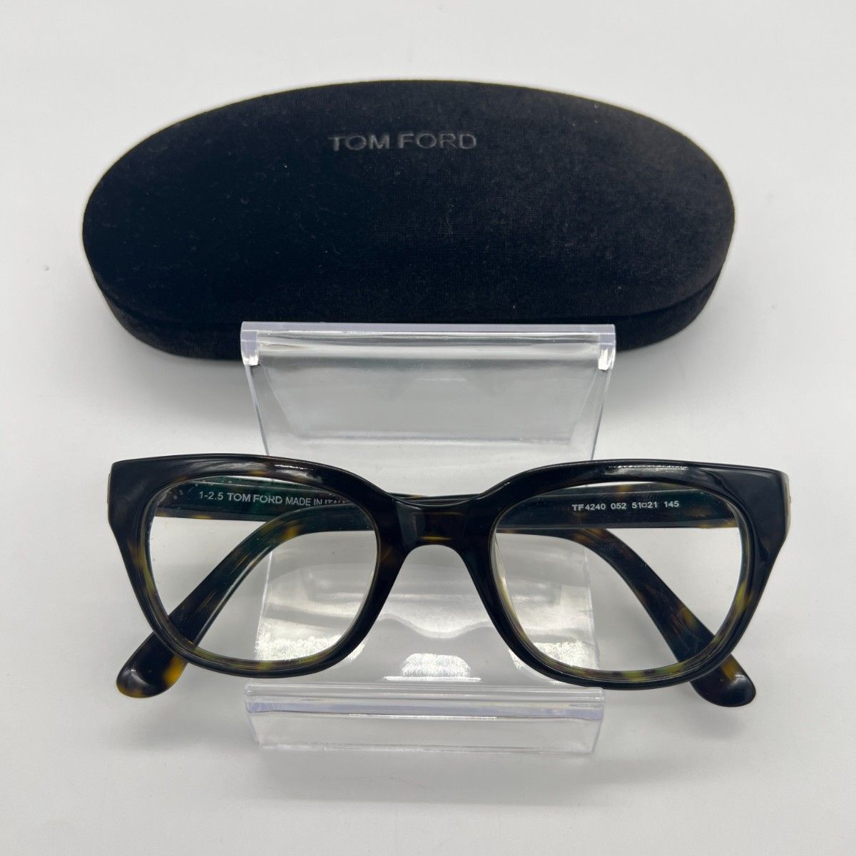 TOM FORD トムフォード TF4240 メガネ ブラック ブラウン ケース付き 