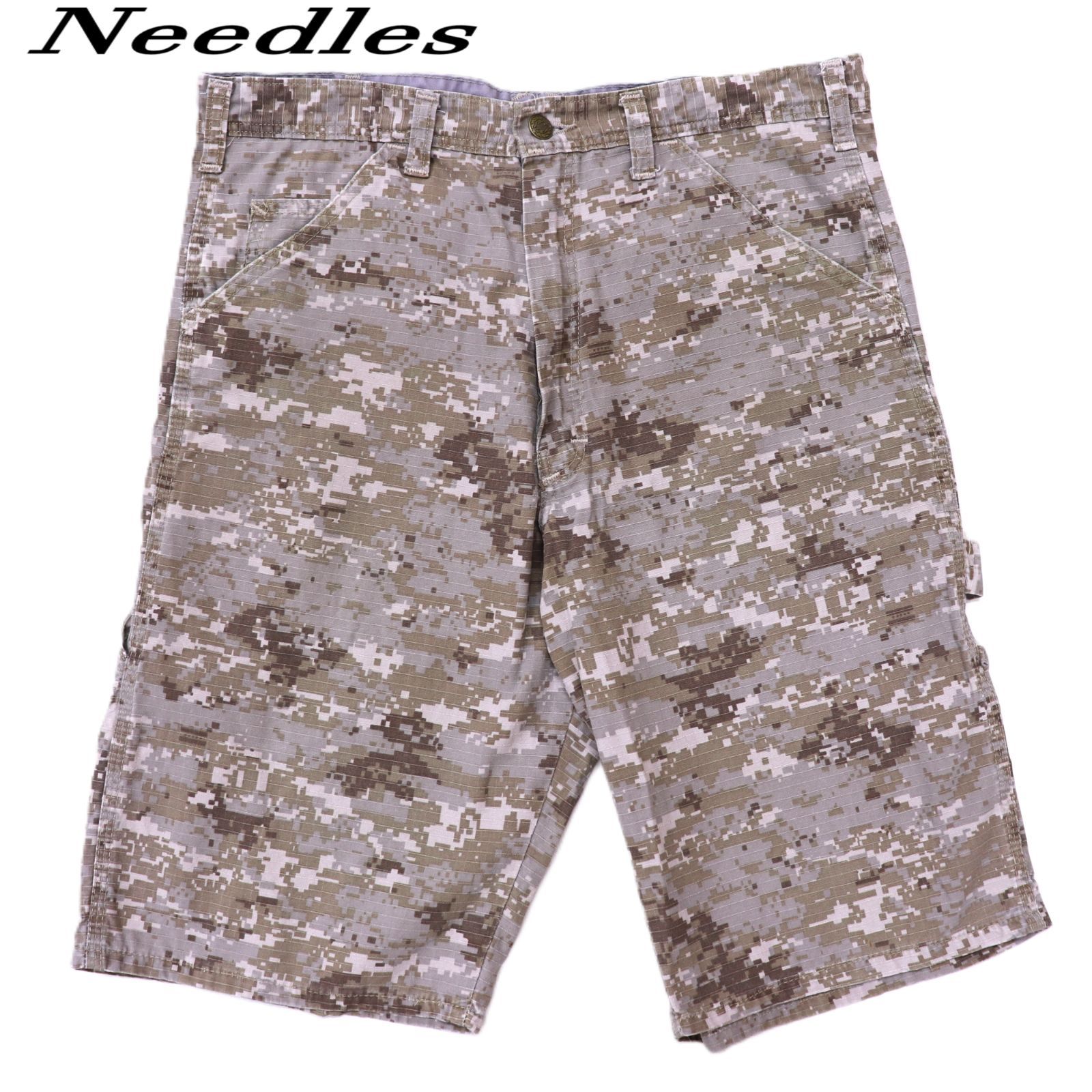 Needles ニードルス ハーフパンツ コットン カモ USA製 茶系 - メルカリ