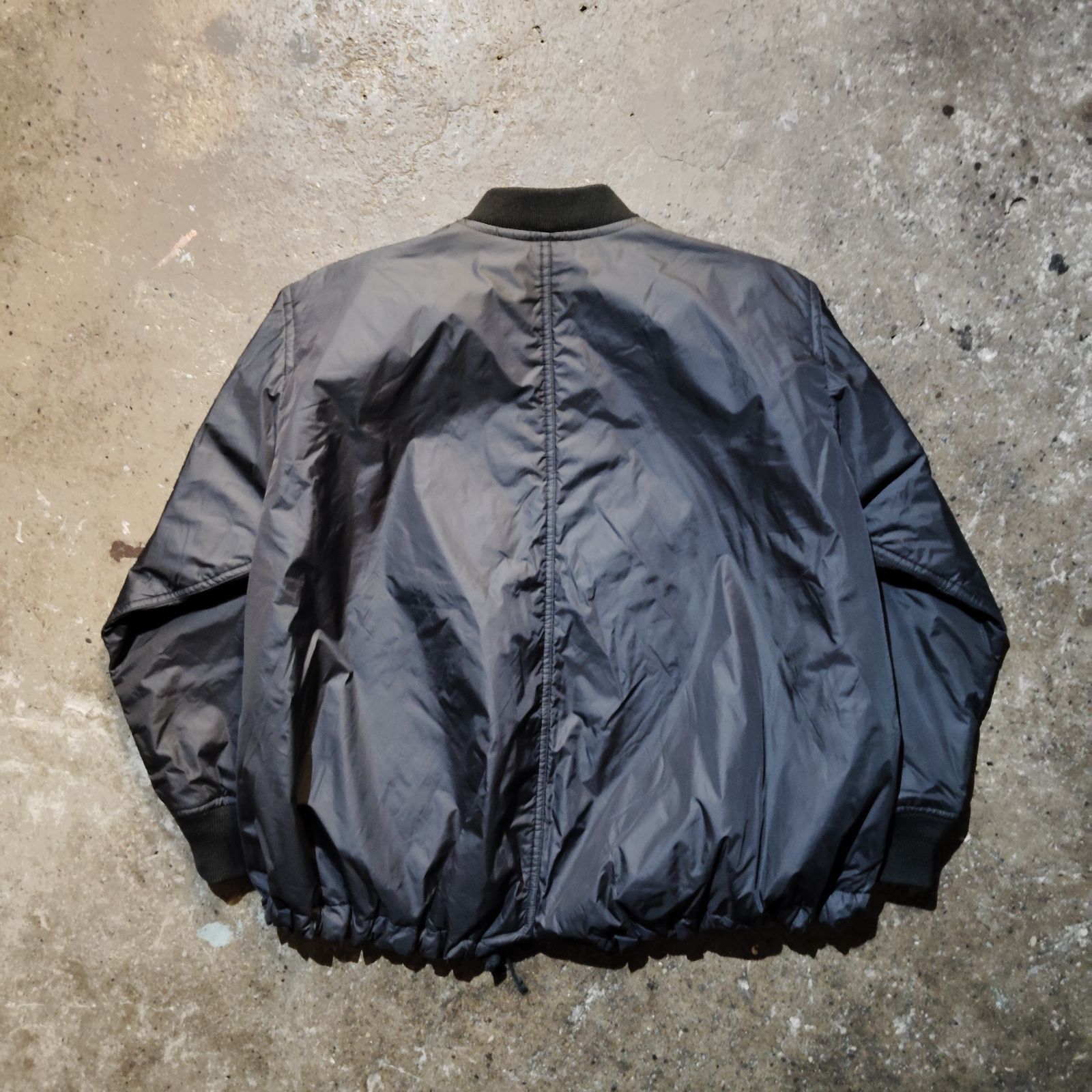 BLACK COMME des GARCONS 13aw 裾ドローコードMA-1 ブルゾン ブラック