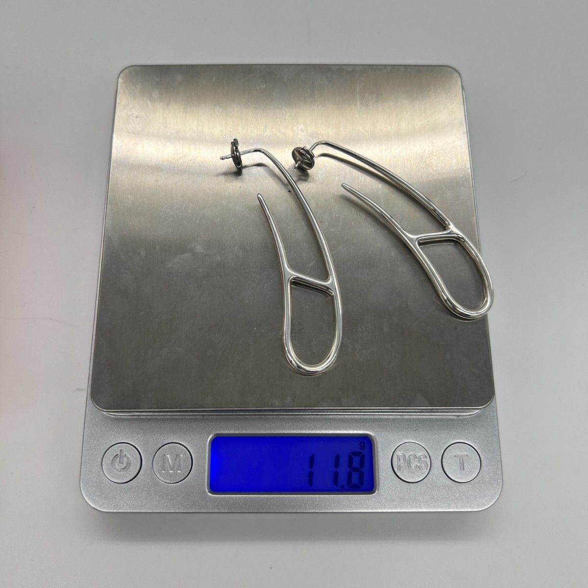 HERMES エルメス シェーヌダンクル ツイスト ピアス シルバー925 箱 