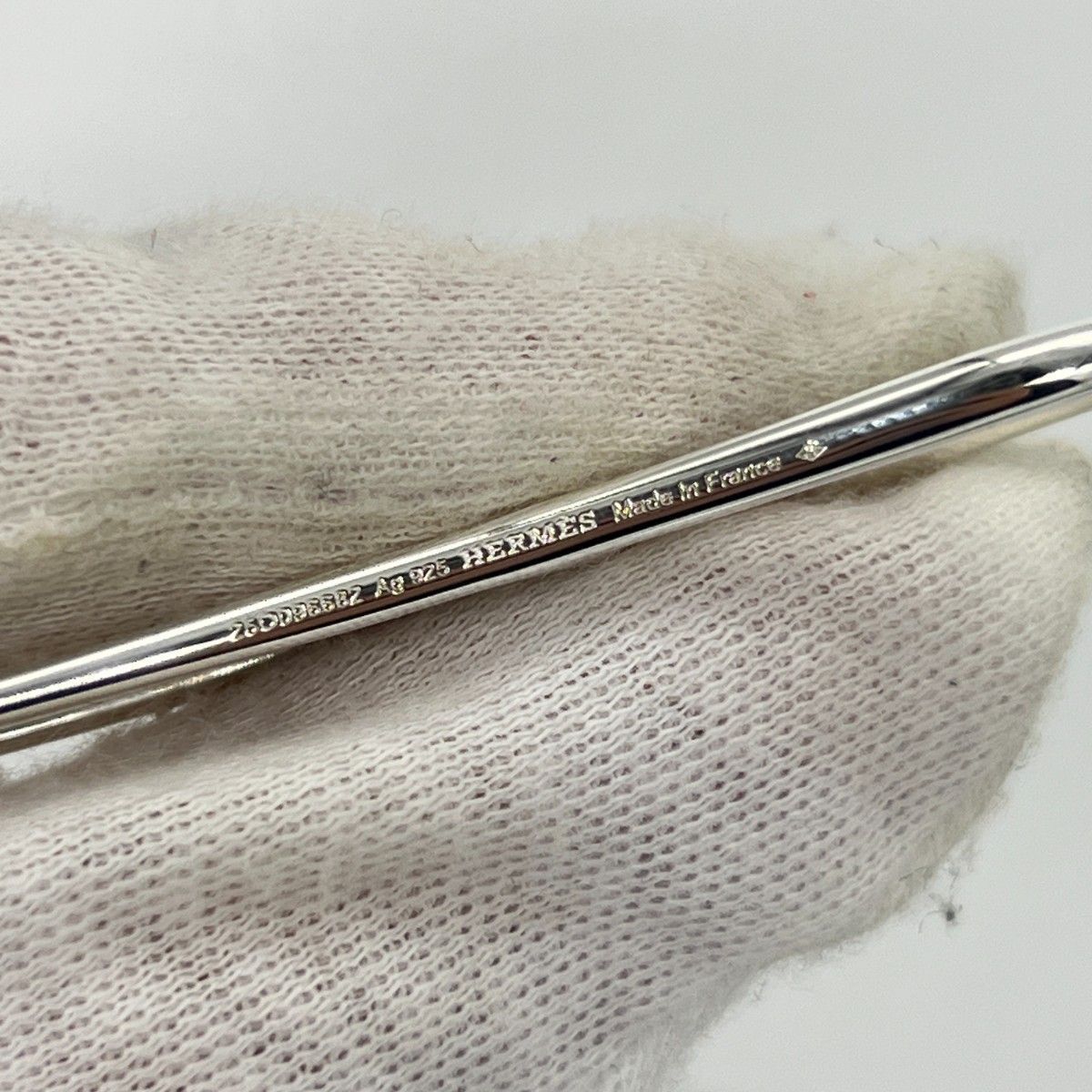 HERMES エルメス シェーヌダンクル ツイスト ピアス シルバー925 箱 