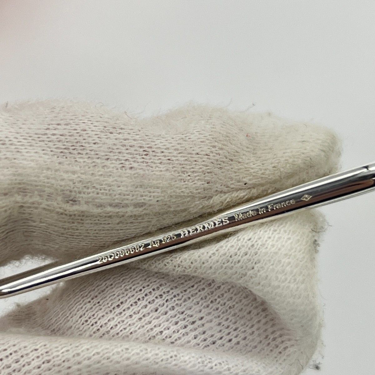 HERMES エルメス シェーヌダンクル ツイスト ピアス シルバー925 箱 